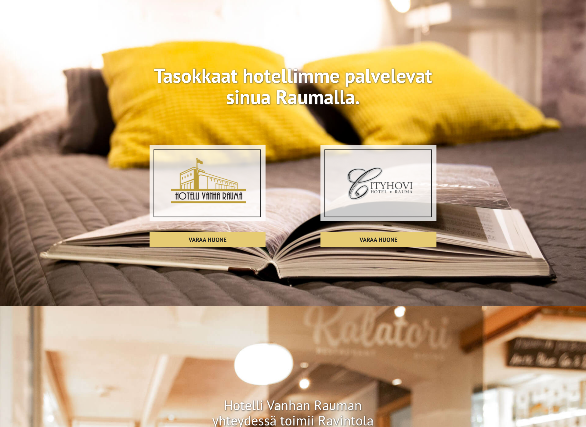 Skärmdump för hotellivanharauma.fi