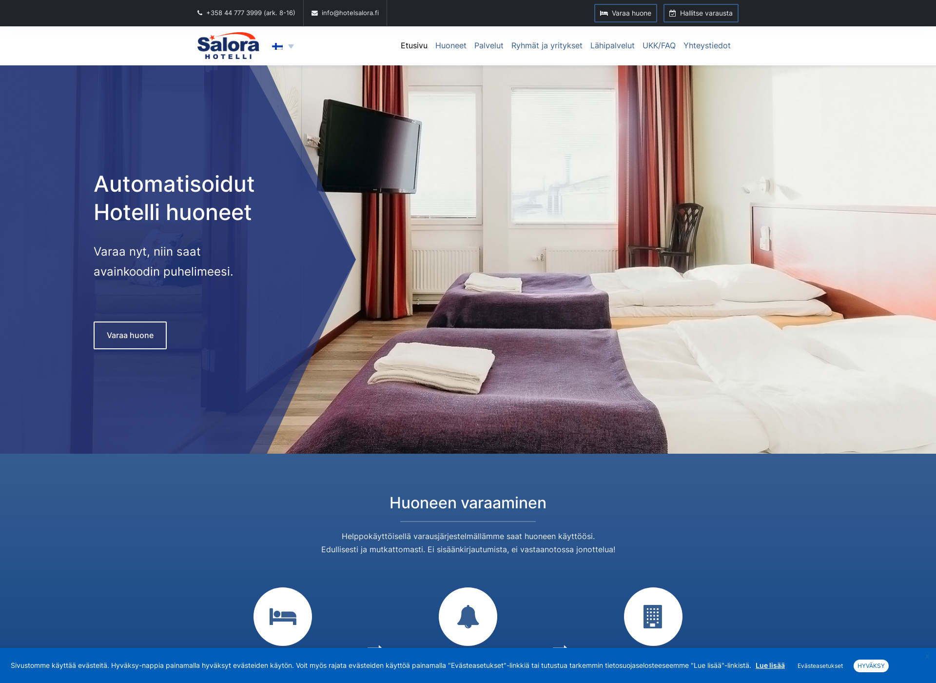 Screenshot for hotelsalora.fi