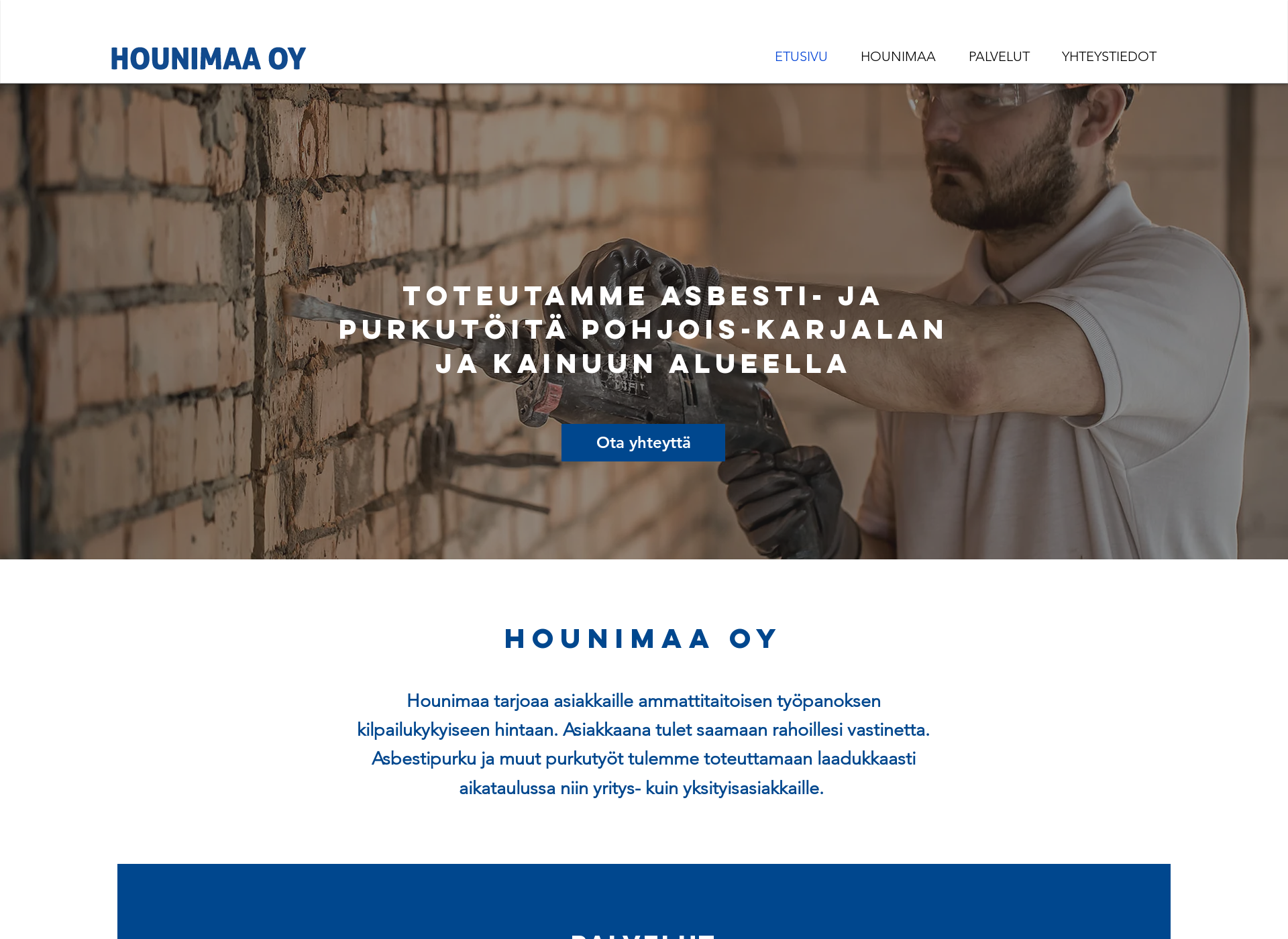 Screenshot for hounimaa.fi