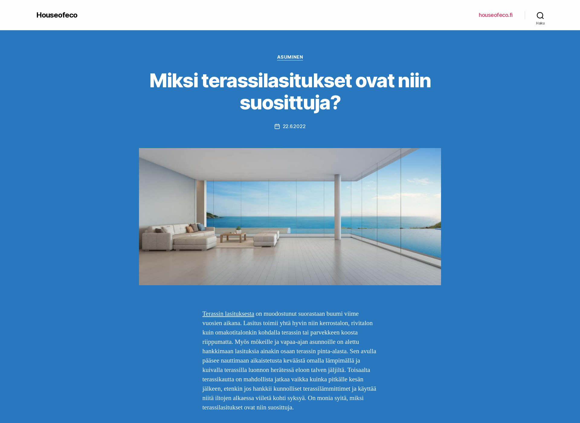 Skärmdump för houseofeco.fi
