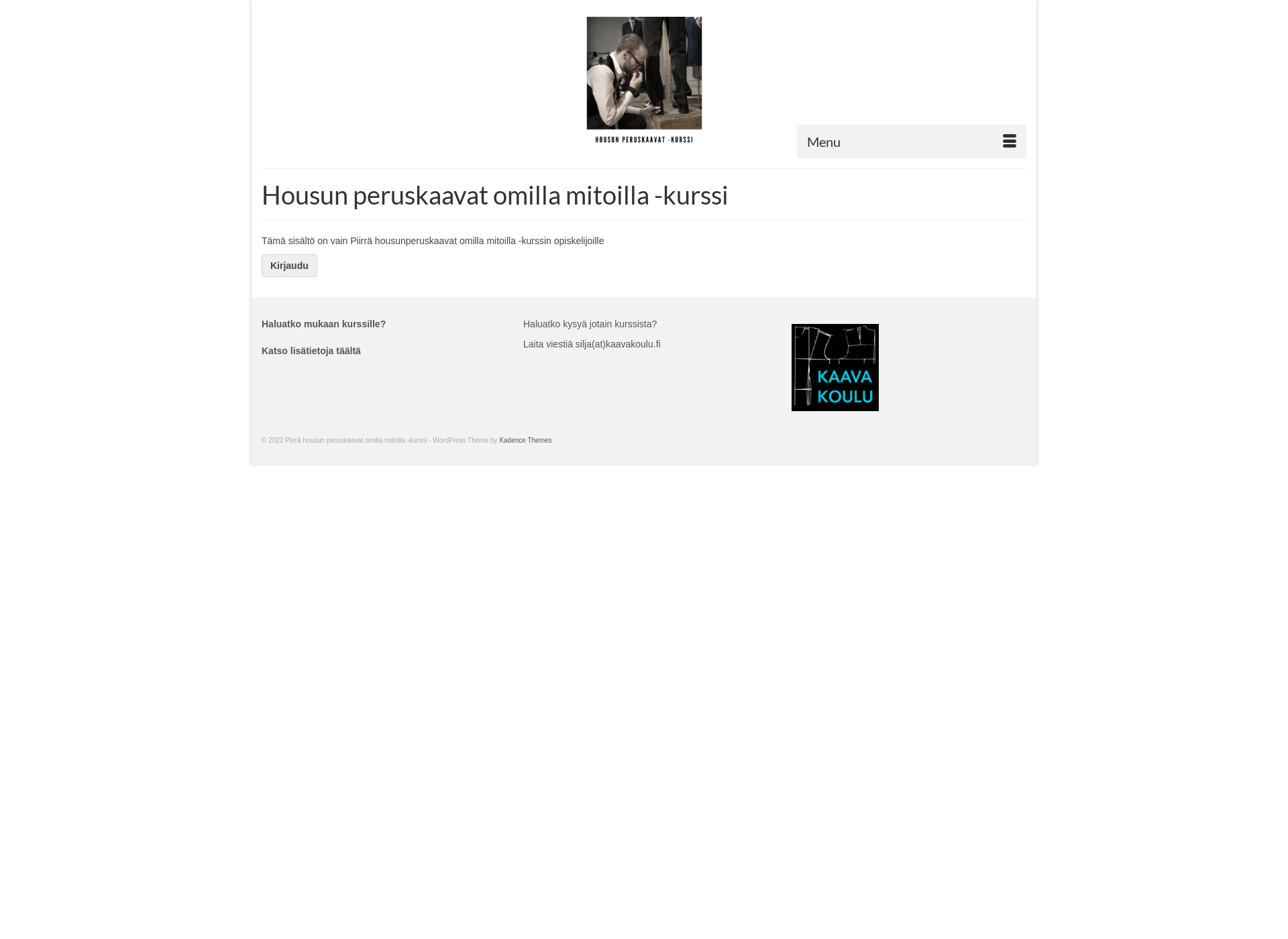 Screenshot for housujenkaavakurssi.fi