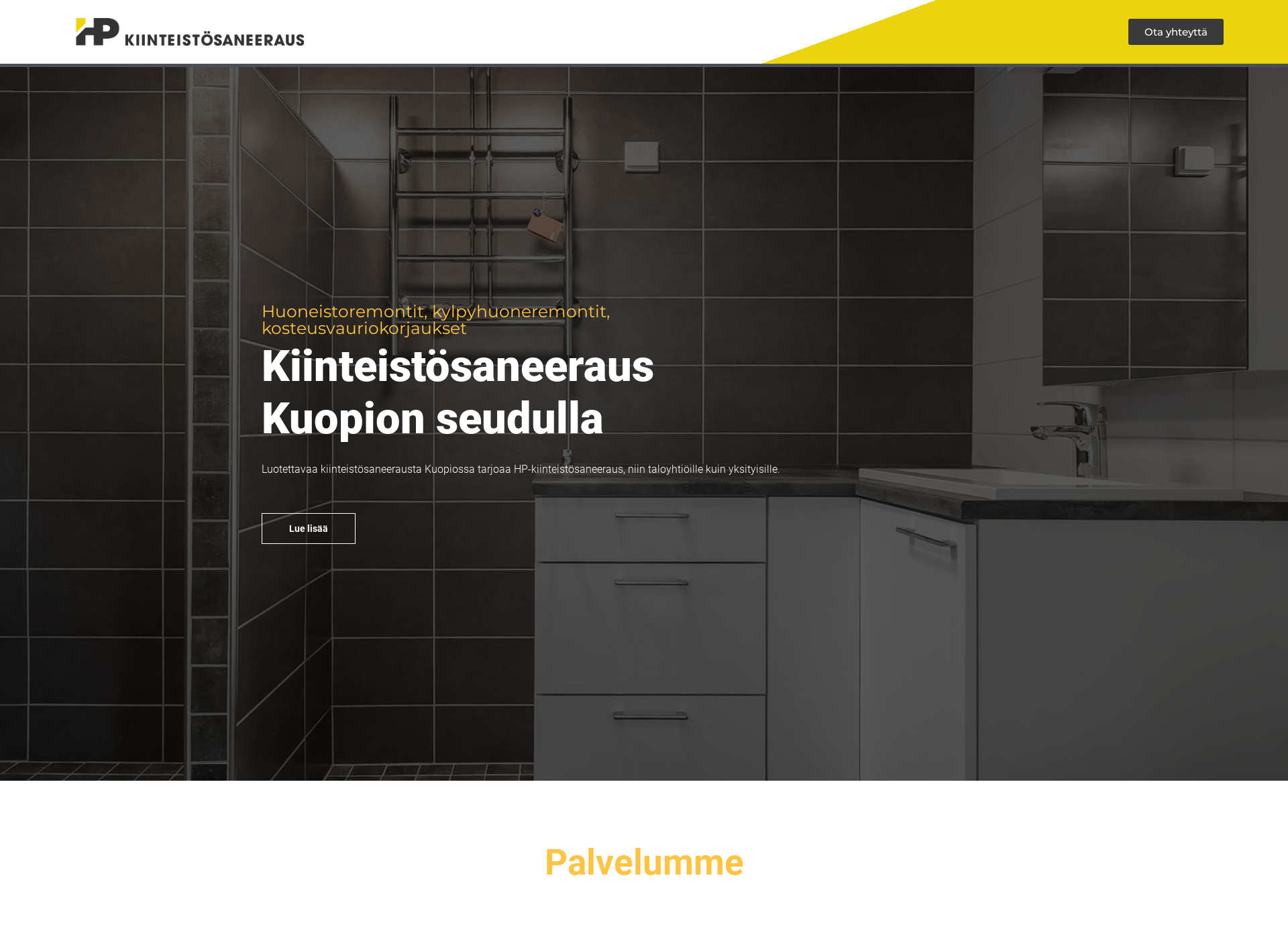 Screenshot for hp-kiinteistosaneeraus.fi