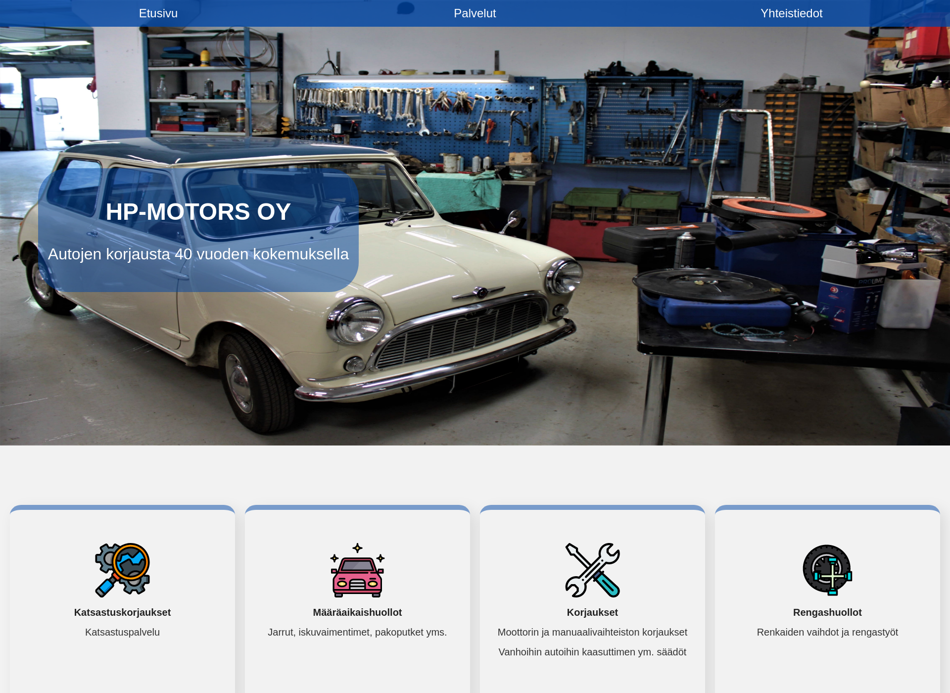 Screenshot for hp-motors.fi