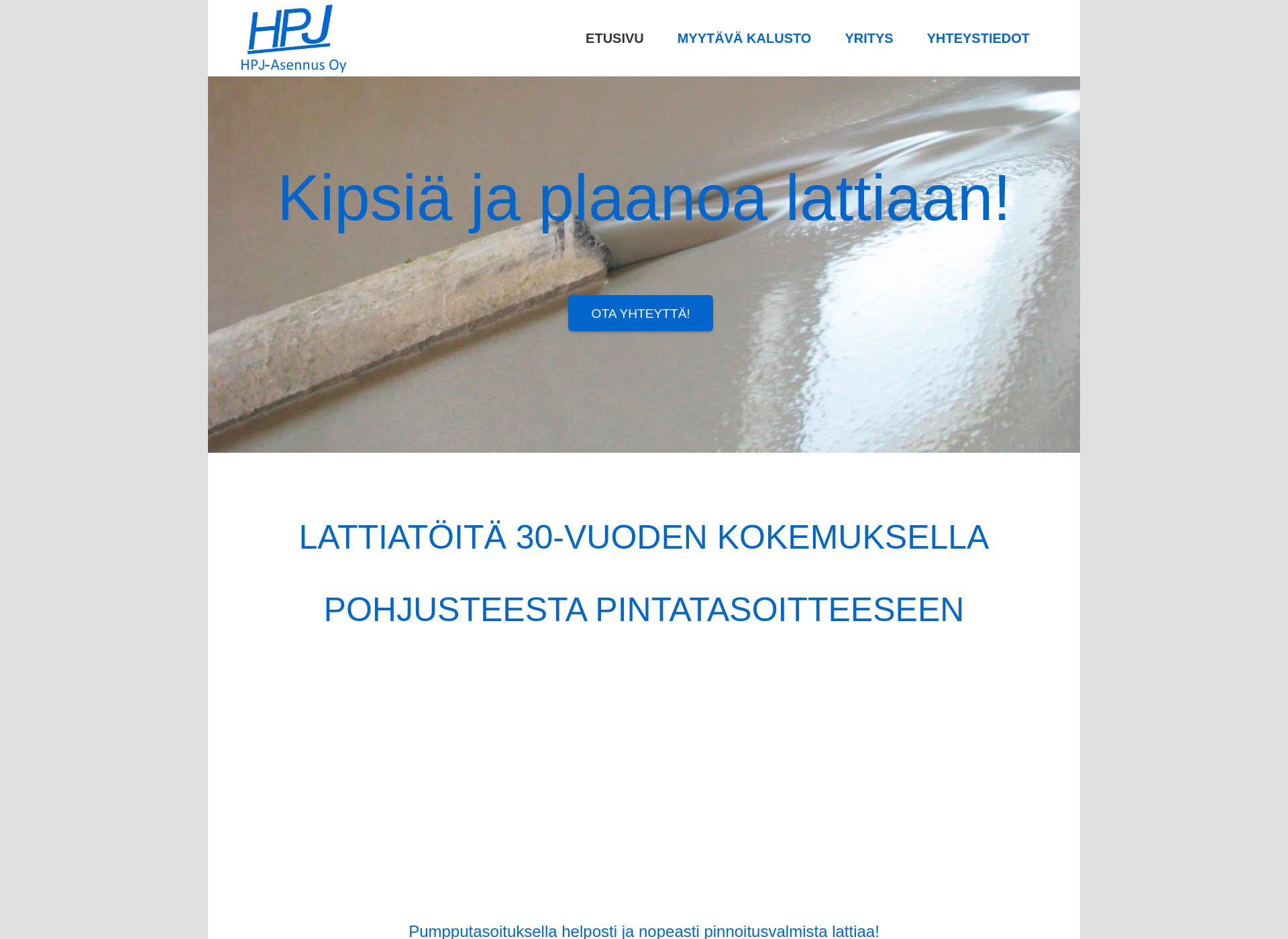Screenshot for hpj-asennus.fi