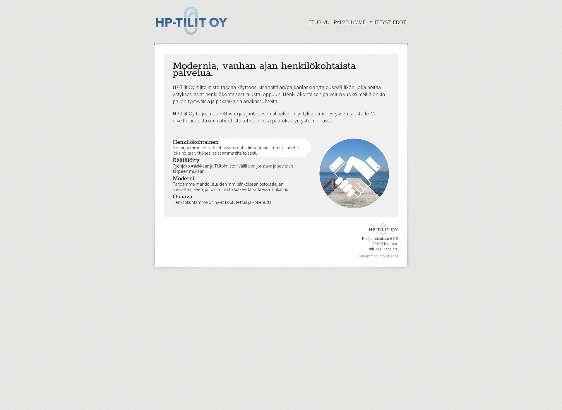 Screenshot for hptilit.fi