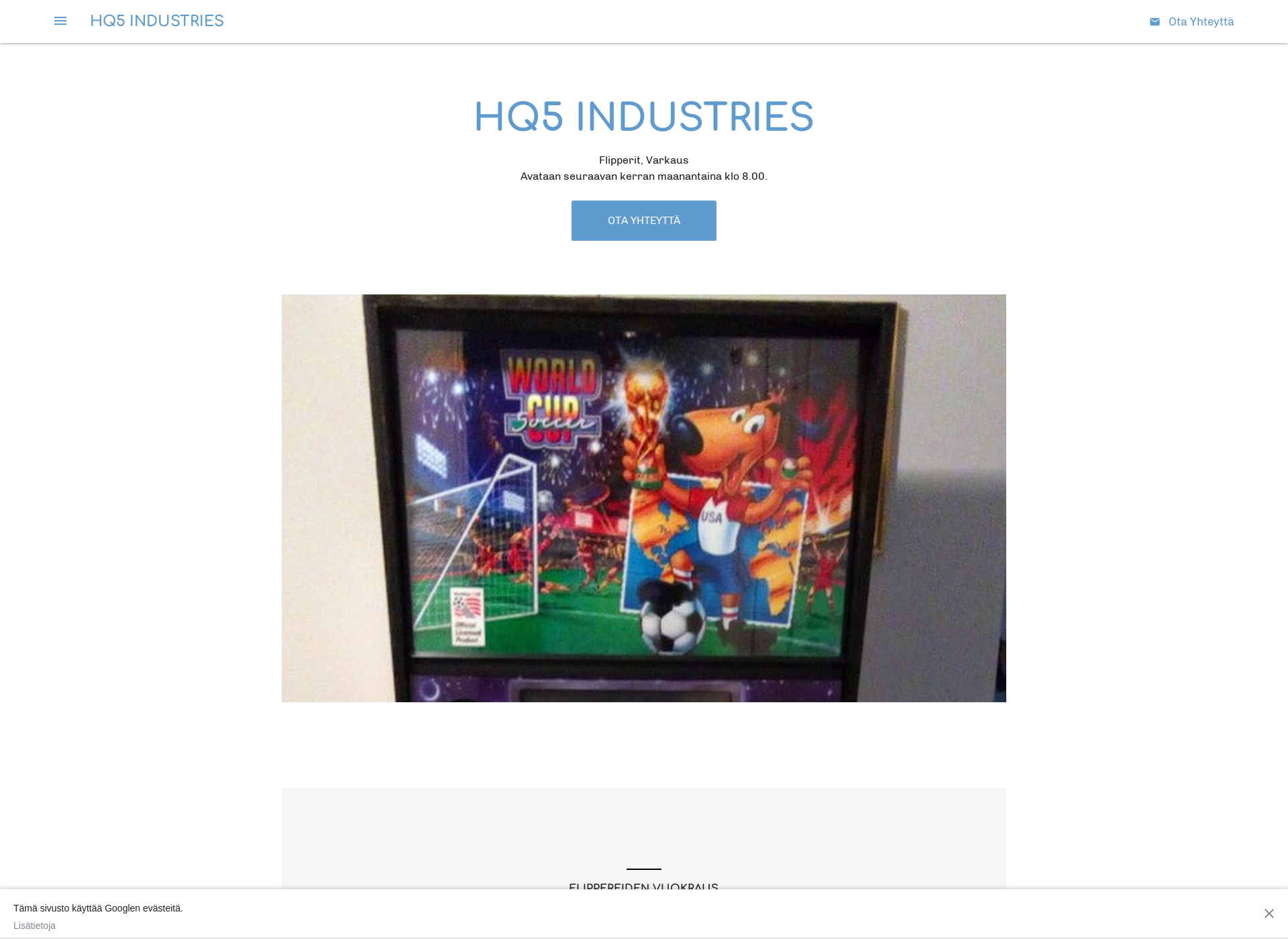 Skärmdump för hq5.fi