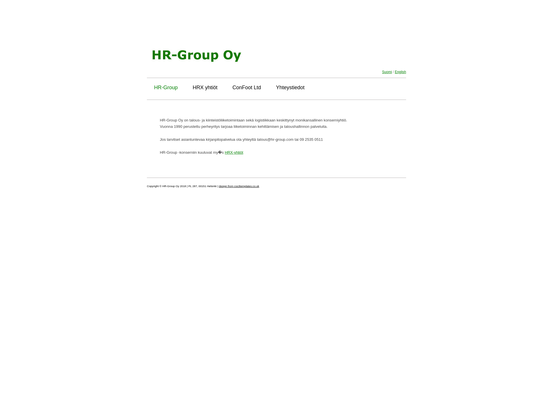 Screenshot for hr-group.com