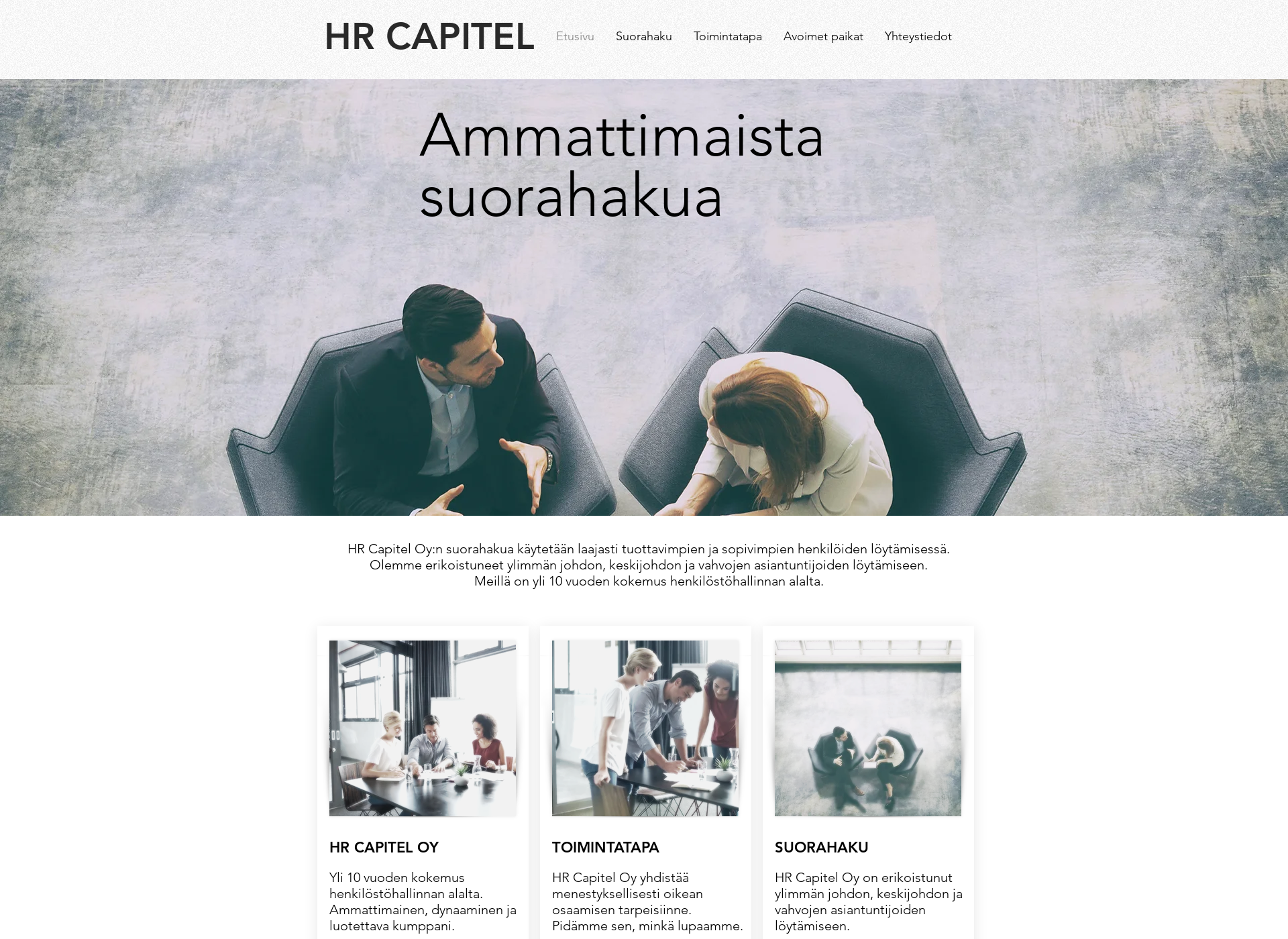 Screenshot for hrcapitel.fi