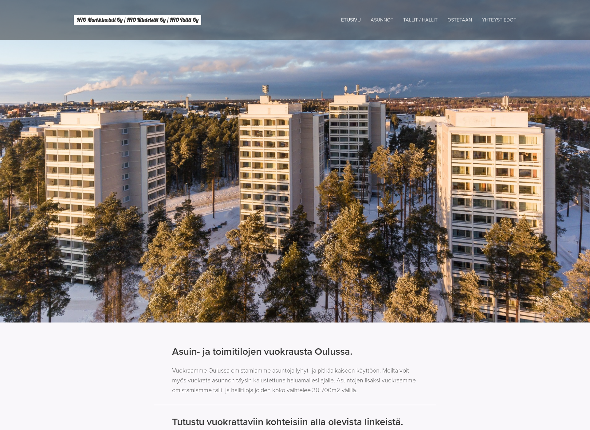 Skärmdump för htomarkkinointi.fi