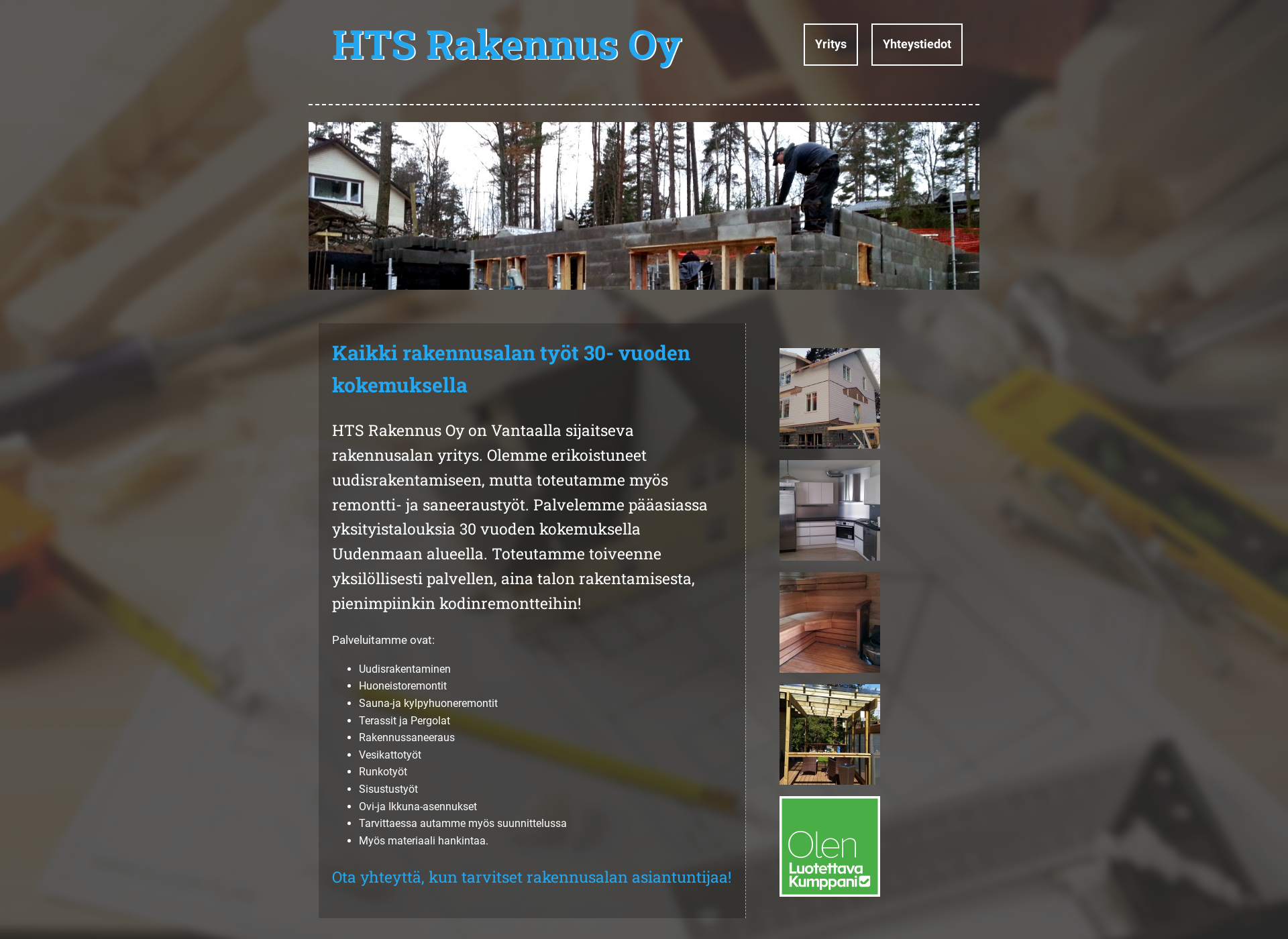 Screenshot for htsrakennus.fi
