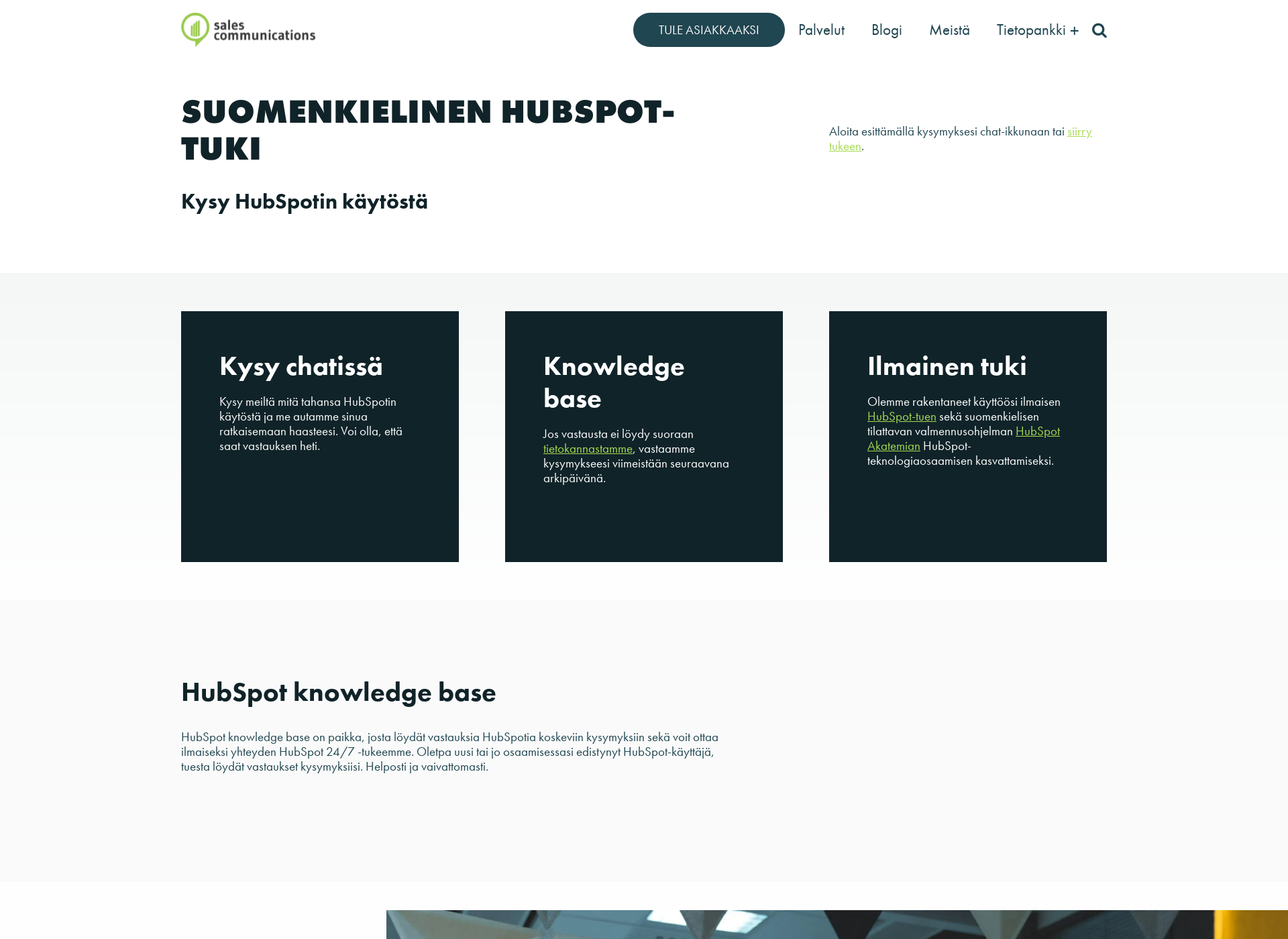 Screenshot for hubspottuki.fi