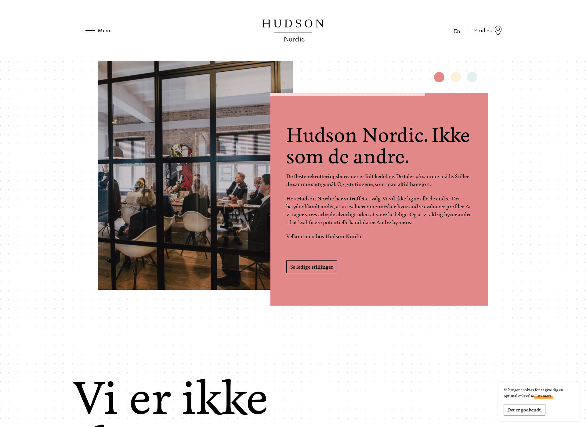 Skärmdump för hudsonnordic.fi
