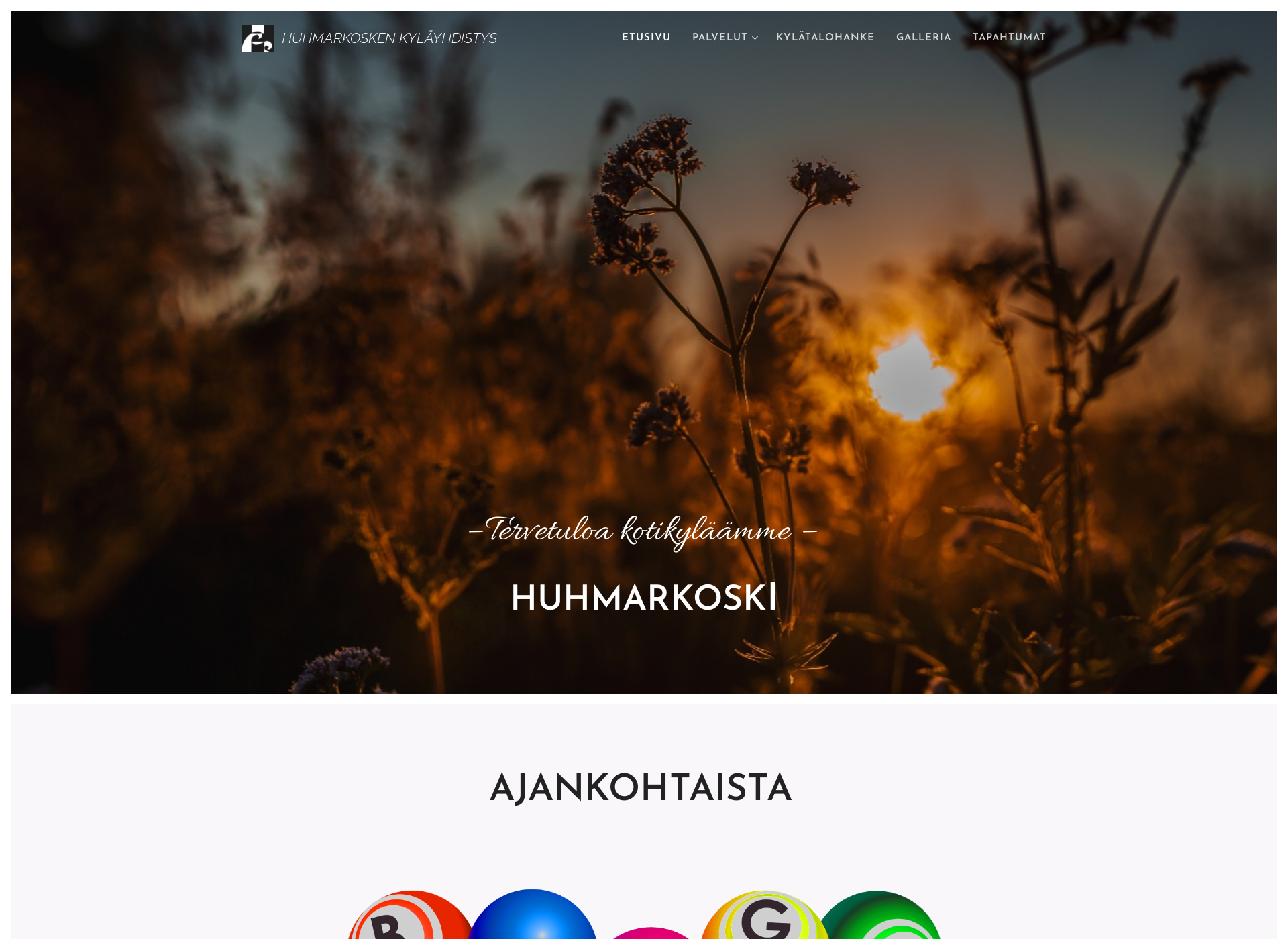 Screenshot for huhmarkoski.fi