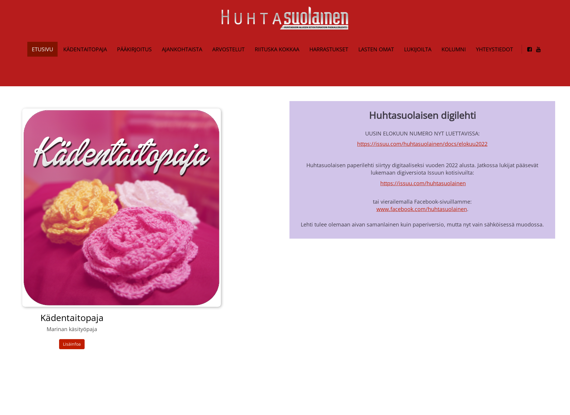 Screenshot for huhtasuolainen.fi