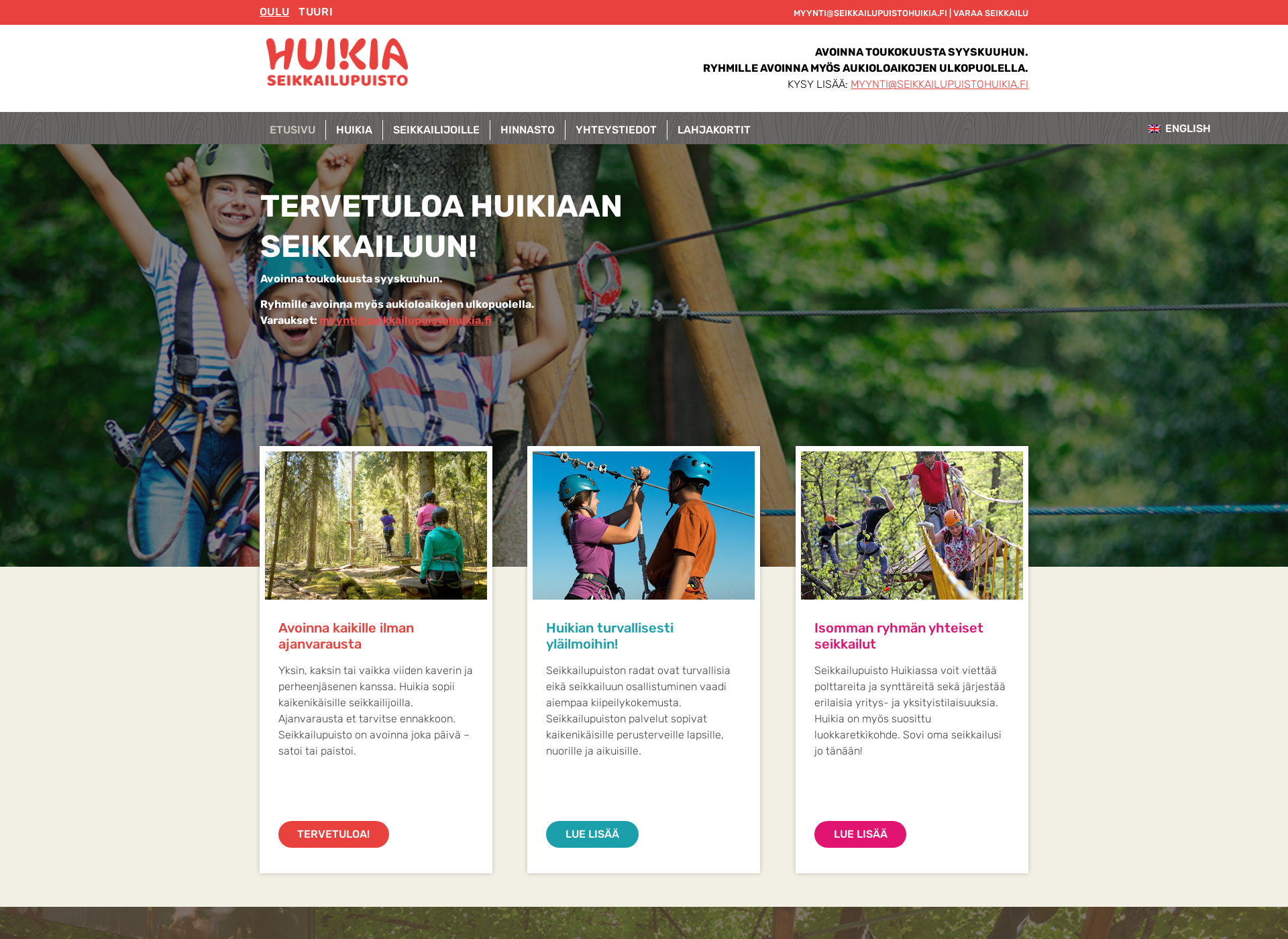 Screenshot for huikia.fi