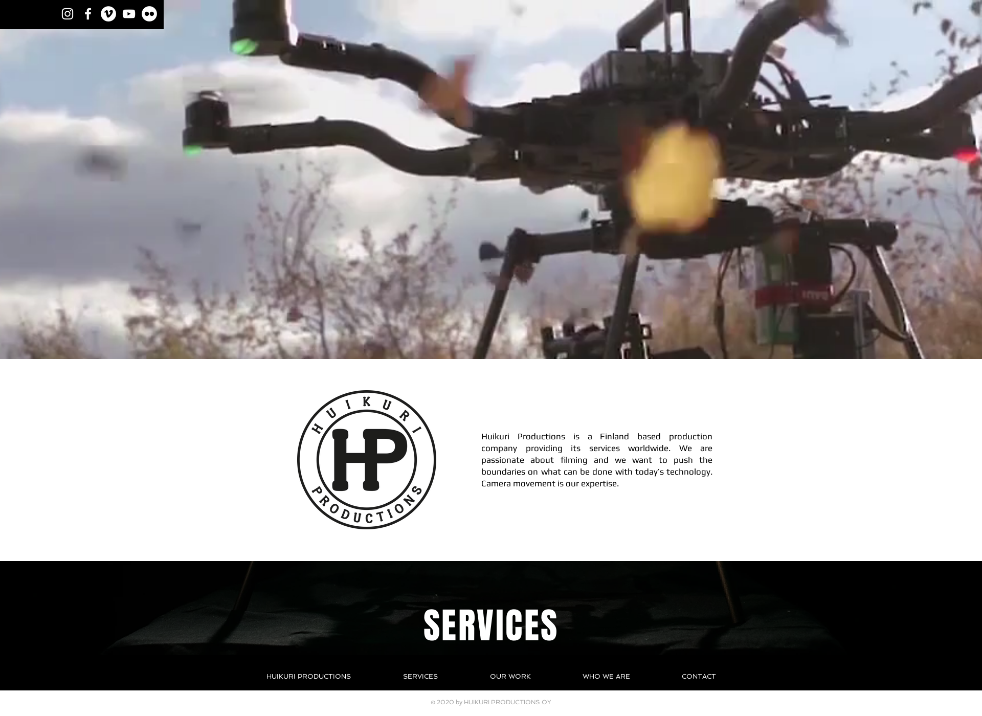 Screenshot for huikuriproductions.fi