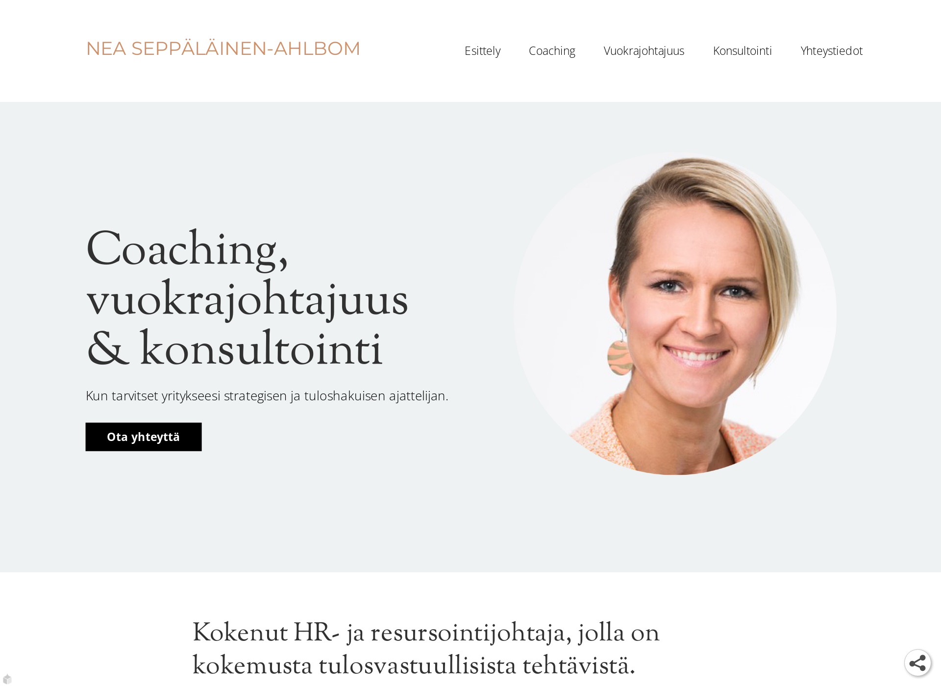 Skärmdump för huipputulos.fi