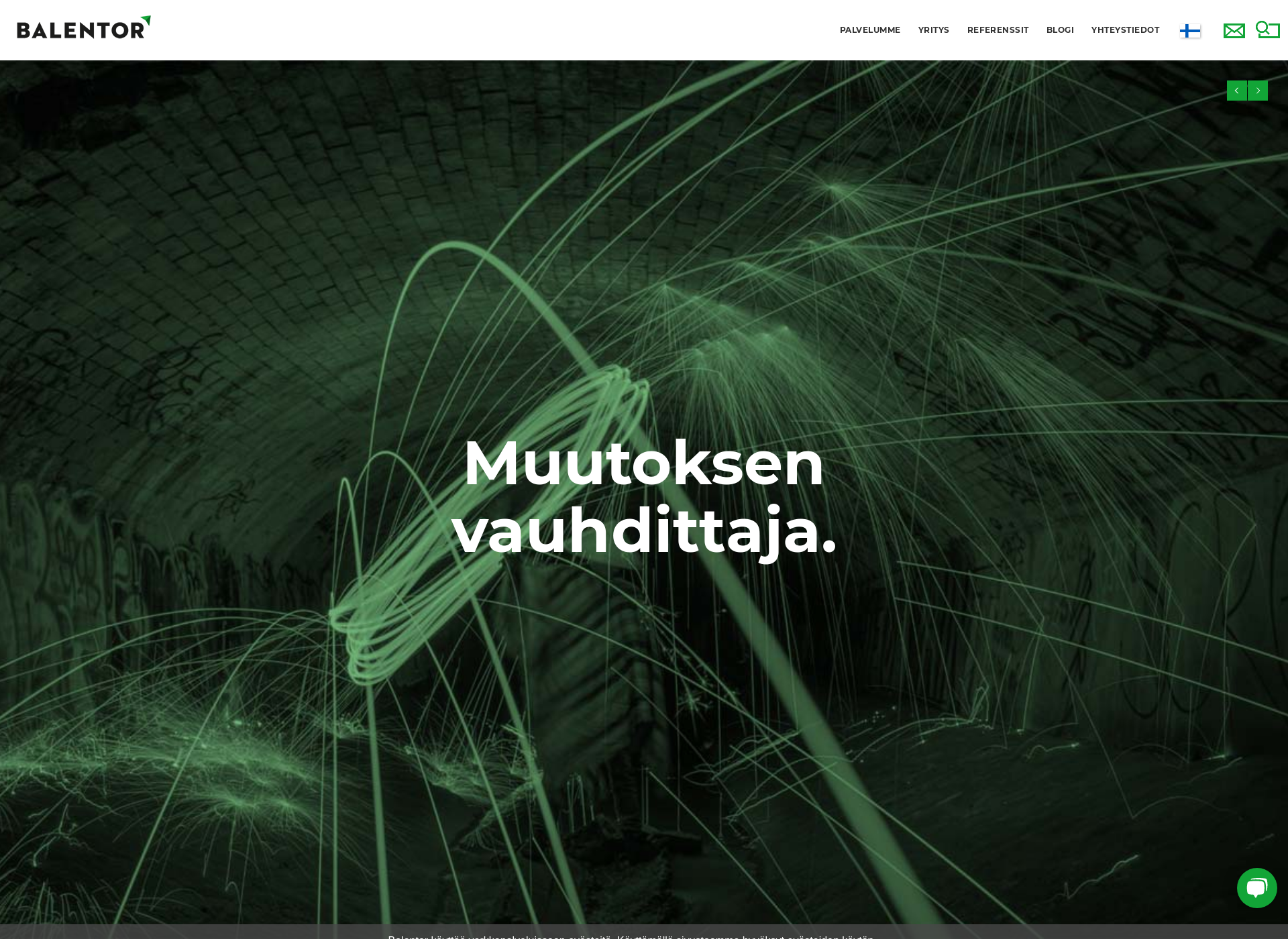 Skärmdump för huippuvalmentajat.fi
