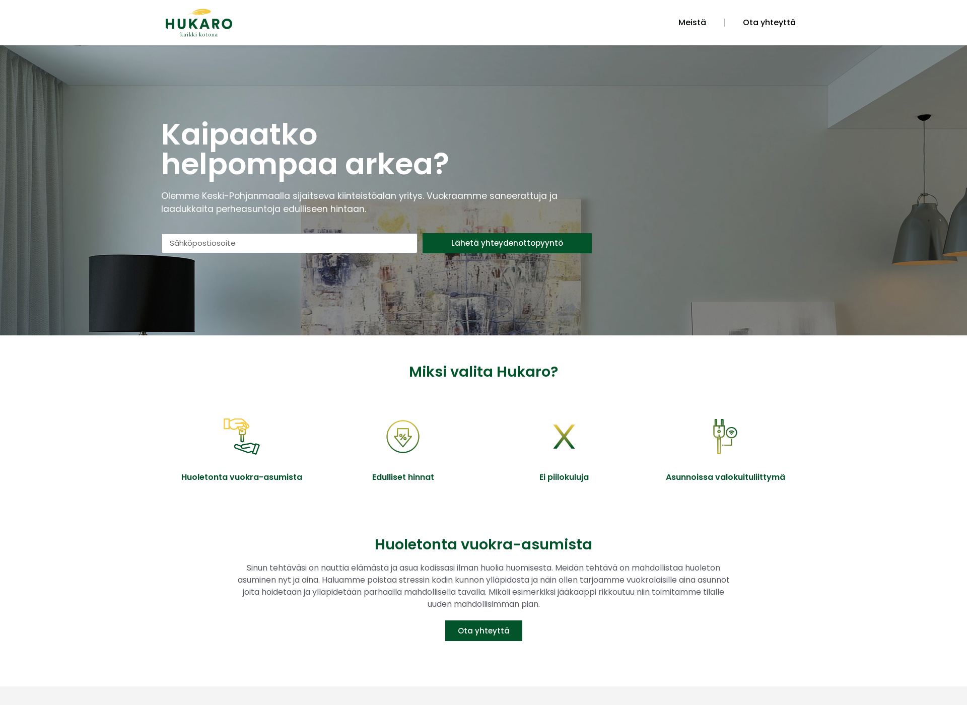 Screenshot for hukaro.fi