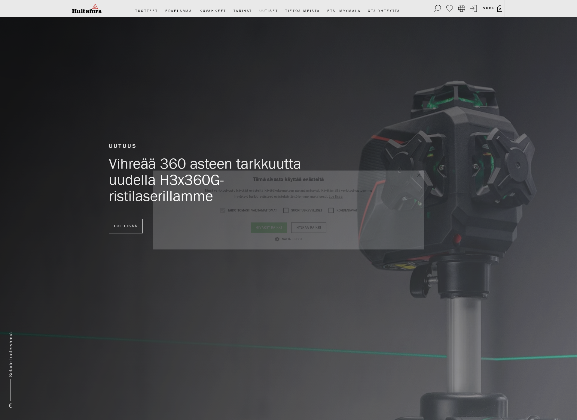 Screenshot for hultafors.fi