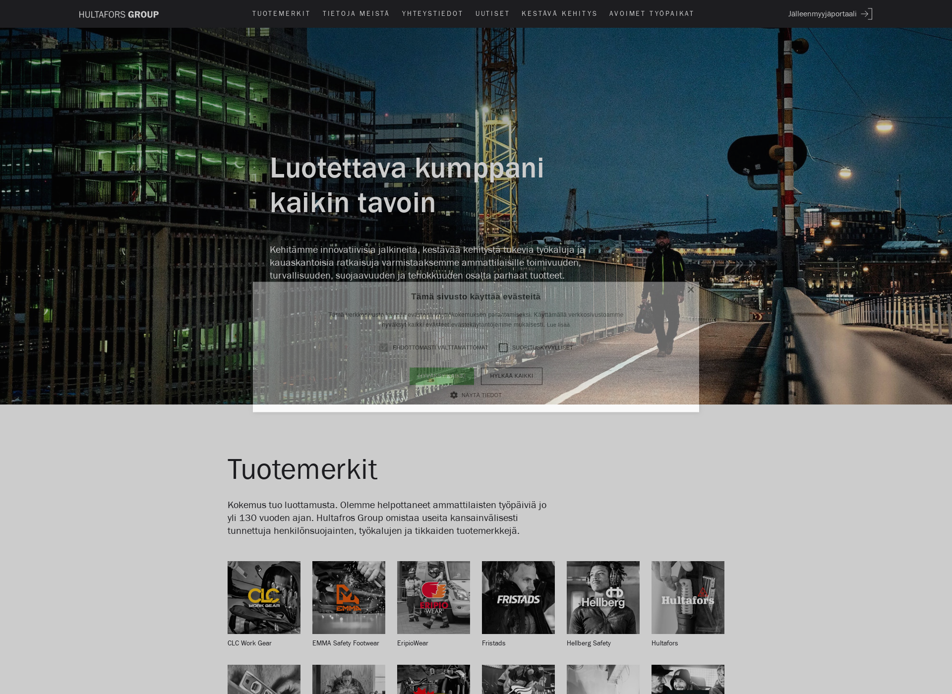 Screenshot for hultaforsgroup.fi