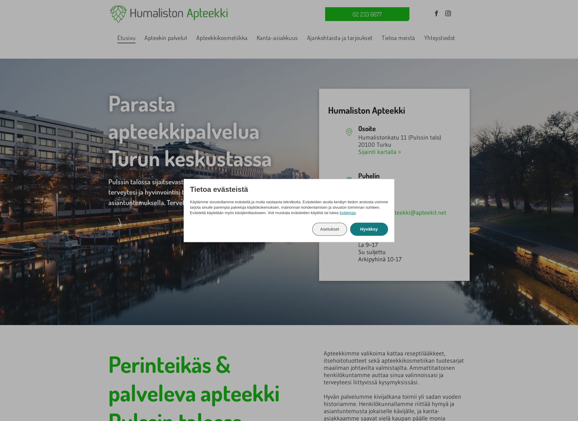 Screenshot for humalistonapteekki.fi