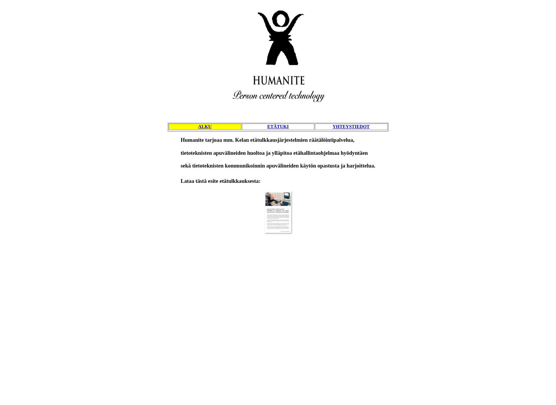Screenshot for humanite.fi