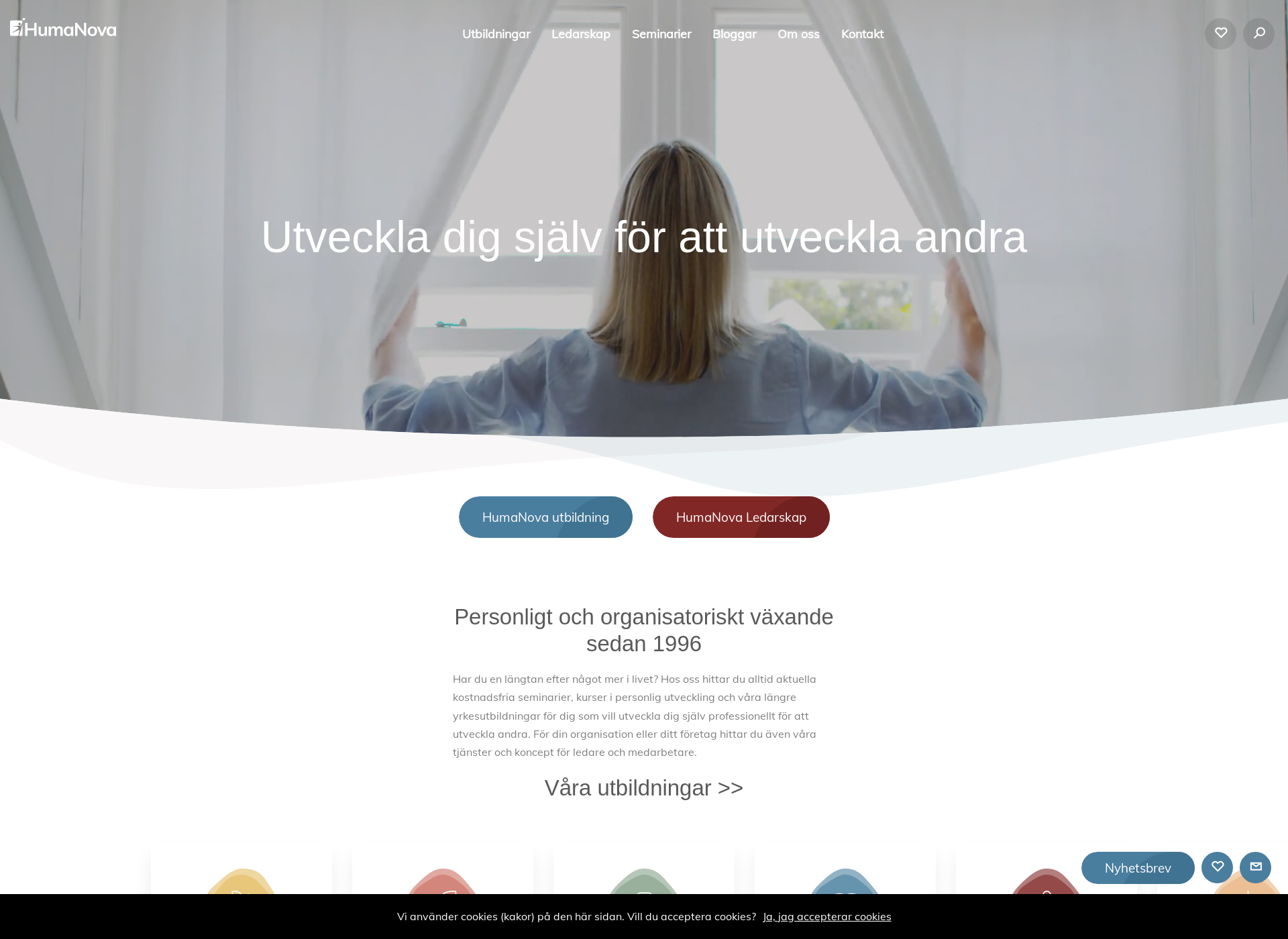 Skärmdump för humanova.fi
