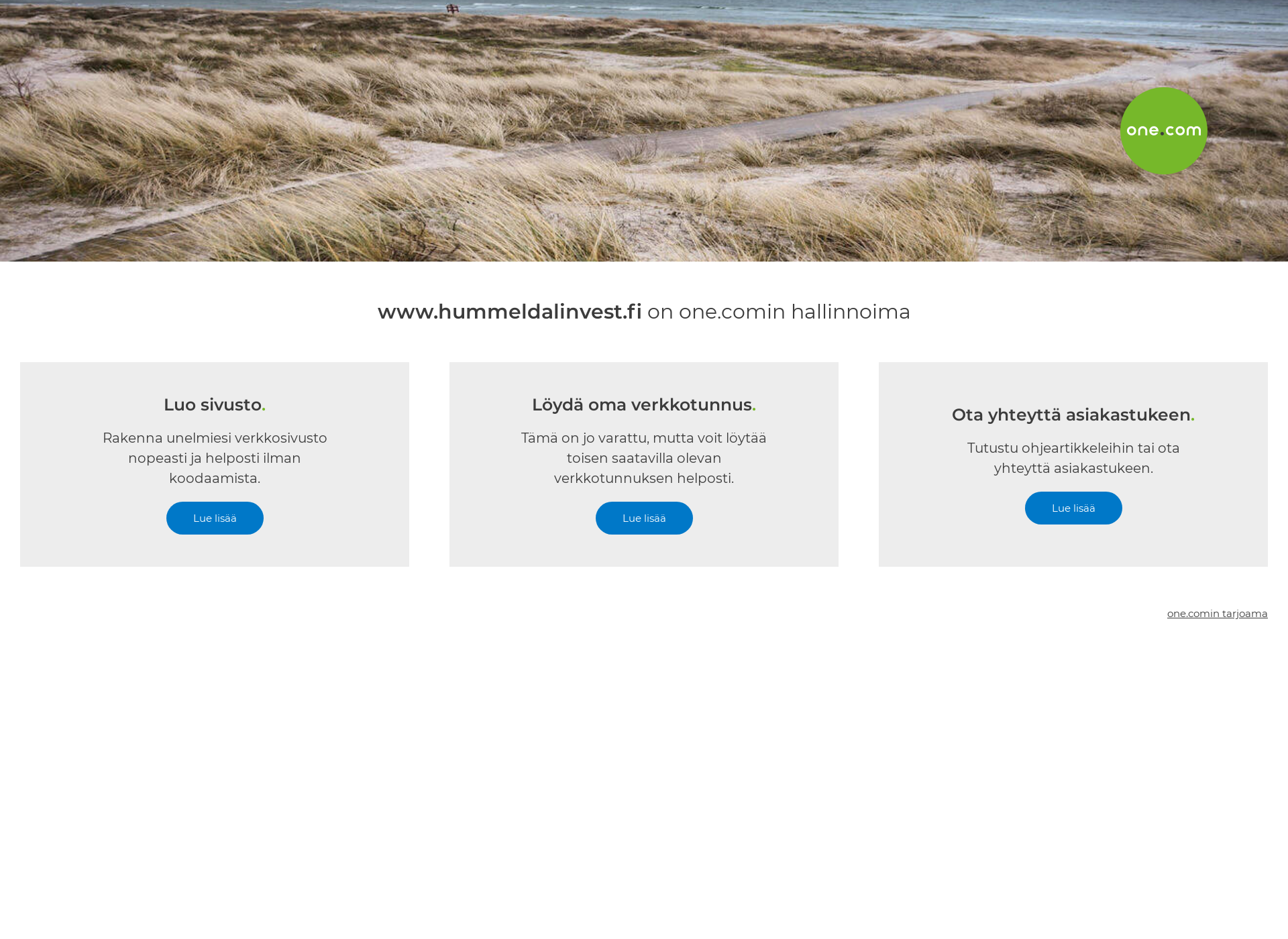 Screenshot for hummeldalinvest.fi