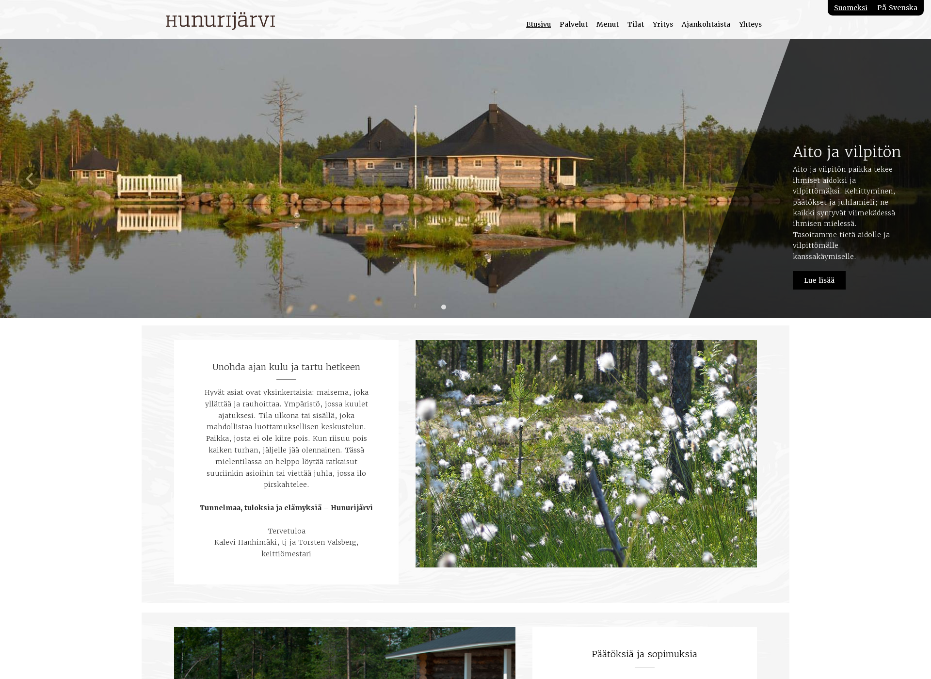 Screenshot for hunurijarvi.fi