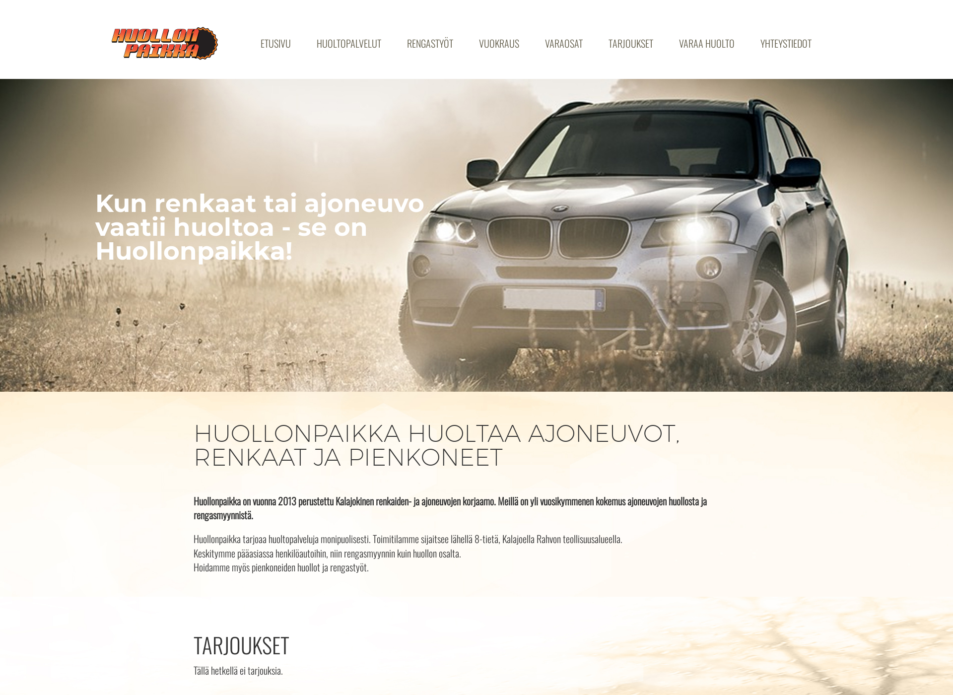 Screenshot for huollonpaikka.fi