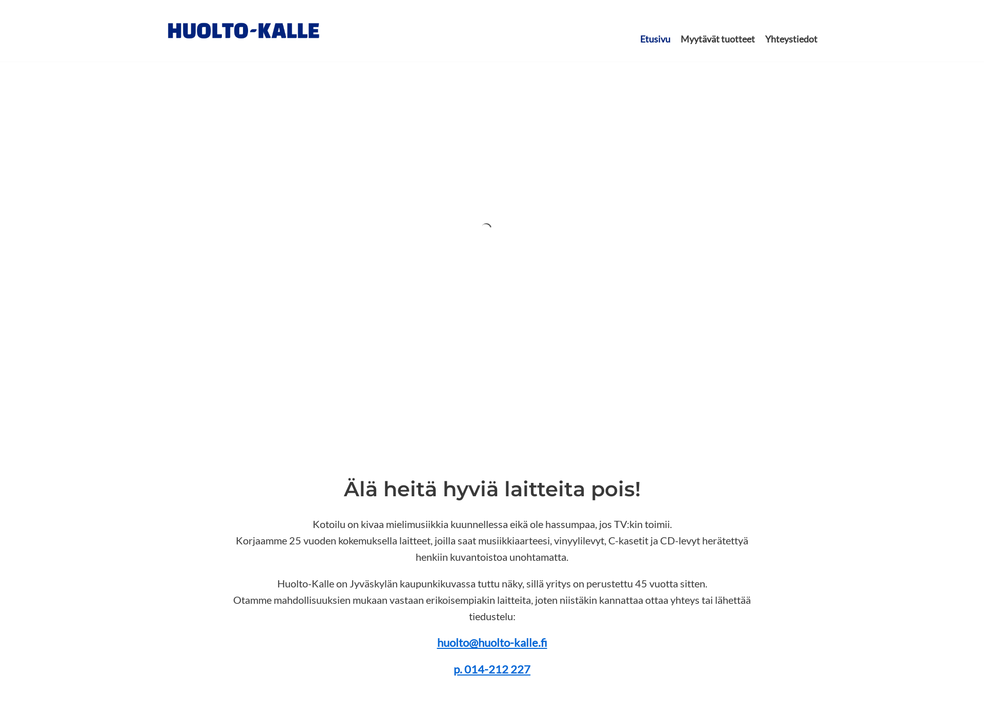 Screenshot for huolto-kalle.fi