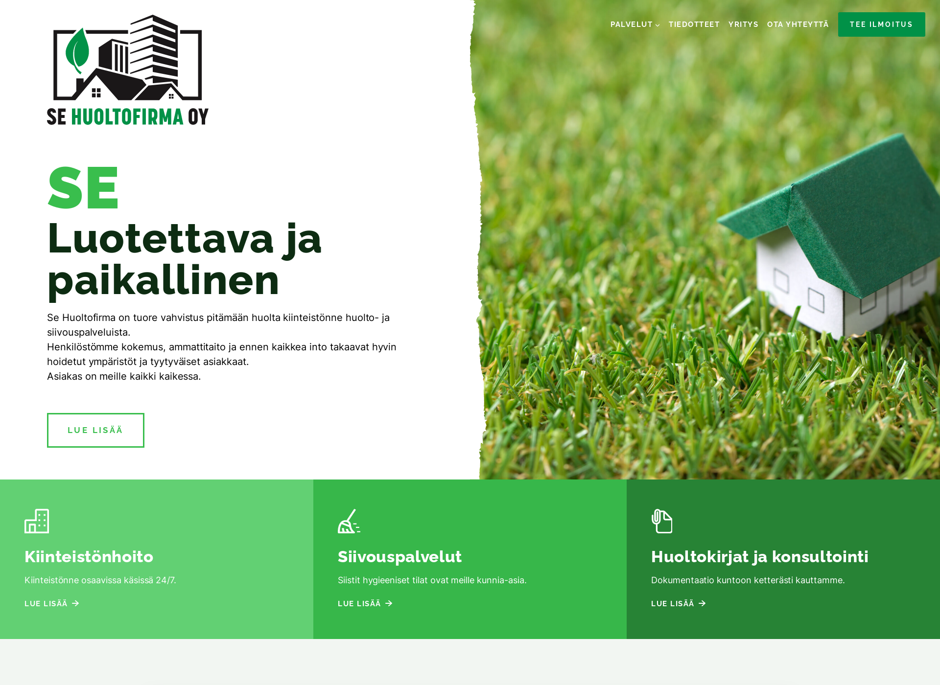 Screenshot for huoltofirma.fi