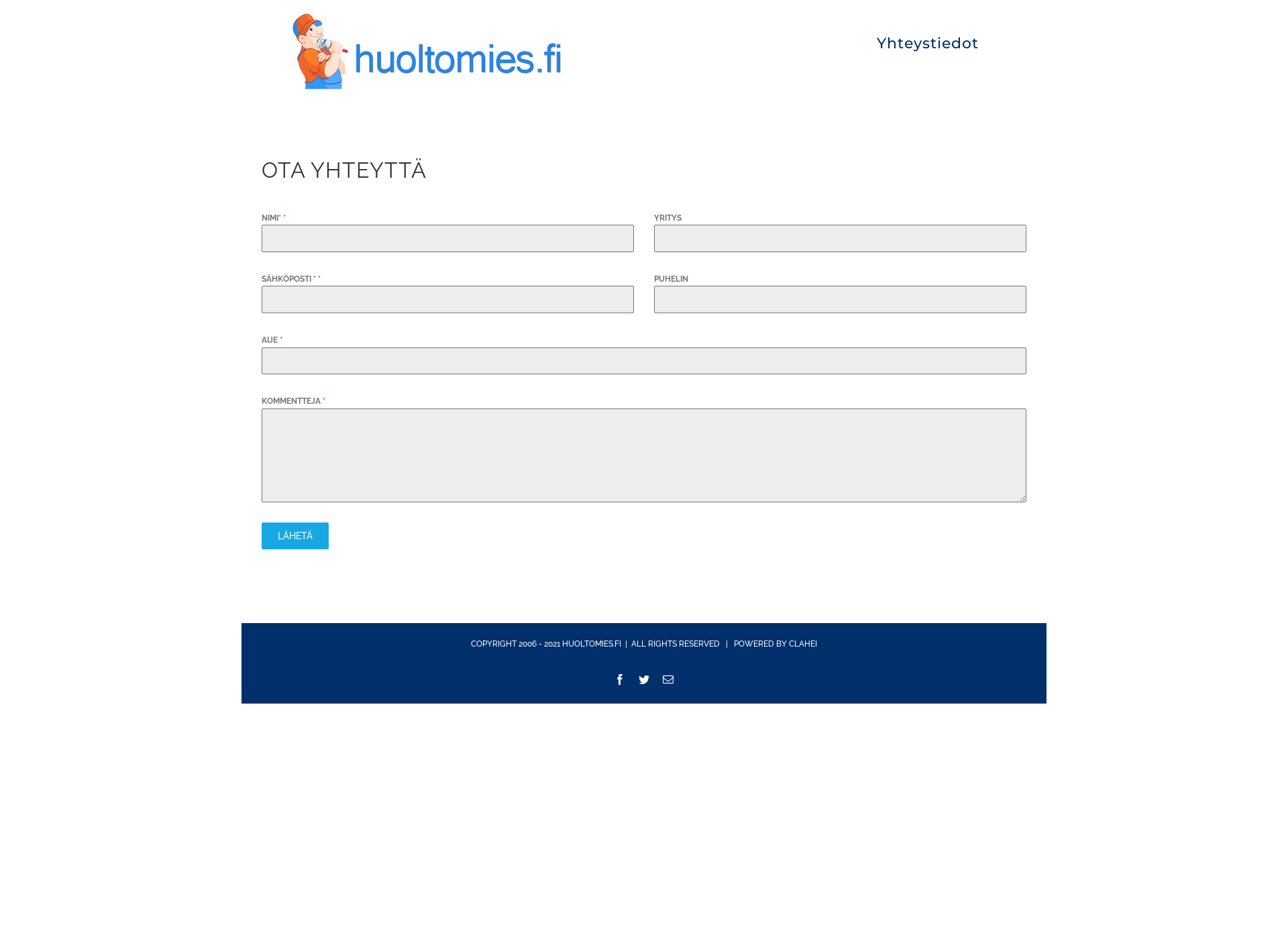 Screenshot for huoltomies.fi