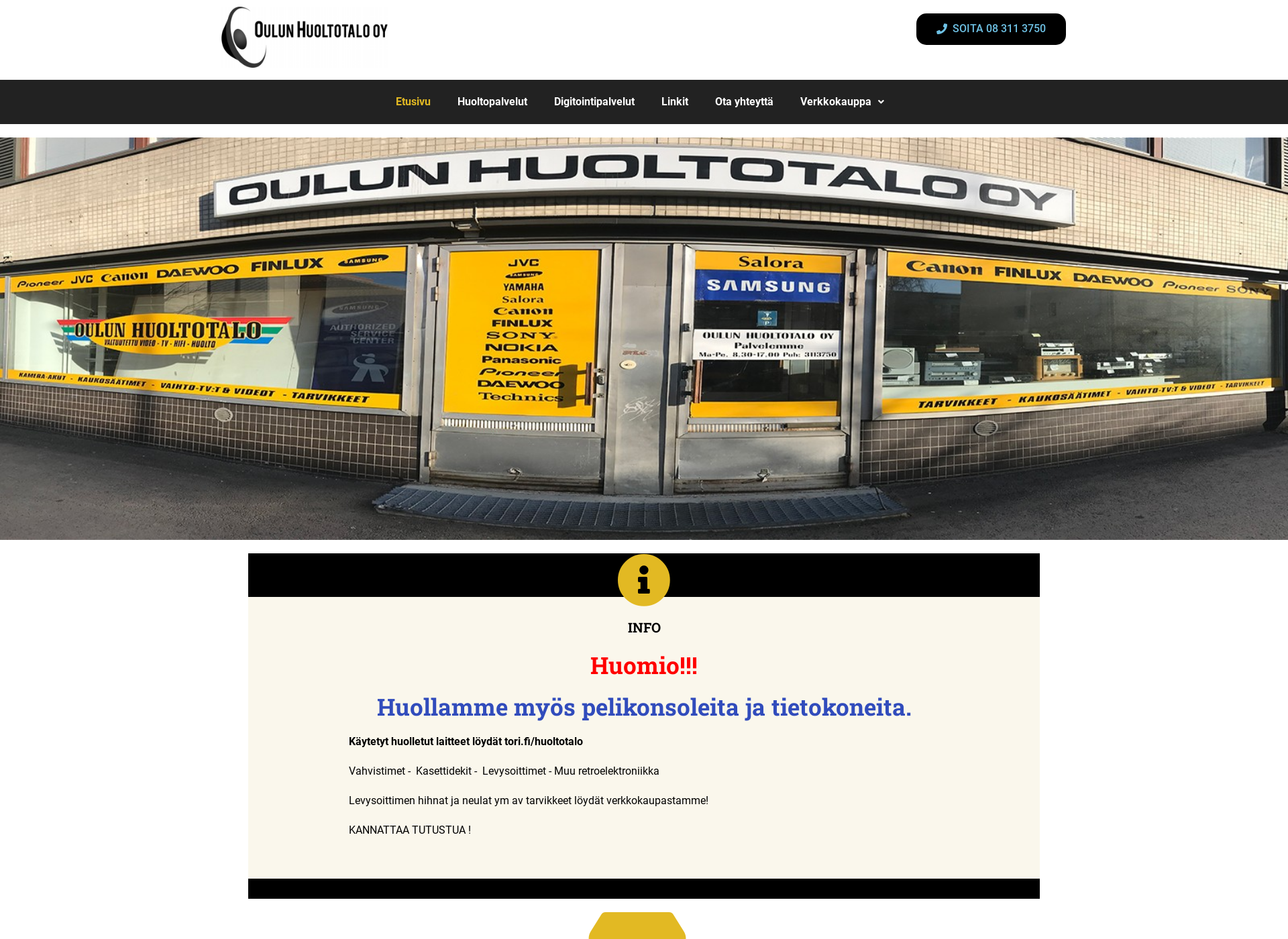 Screenshot for huoltotalo.fi