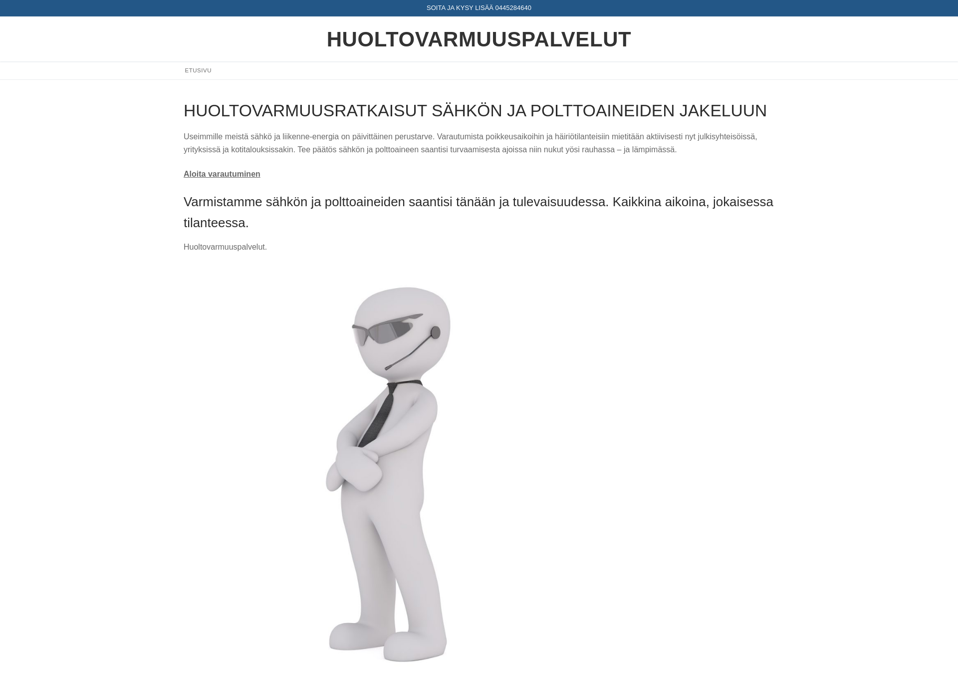 Screenshot for huoltovarmuuspalvelut.fi