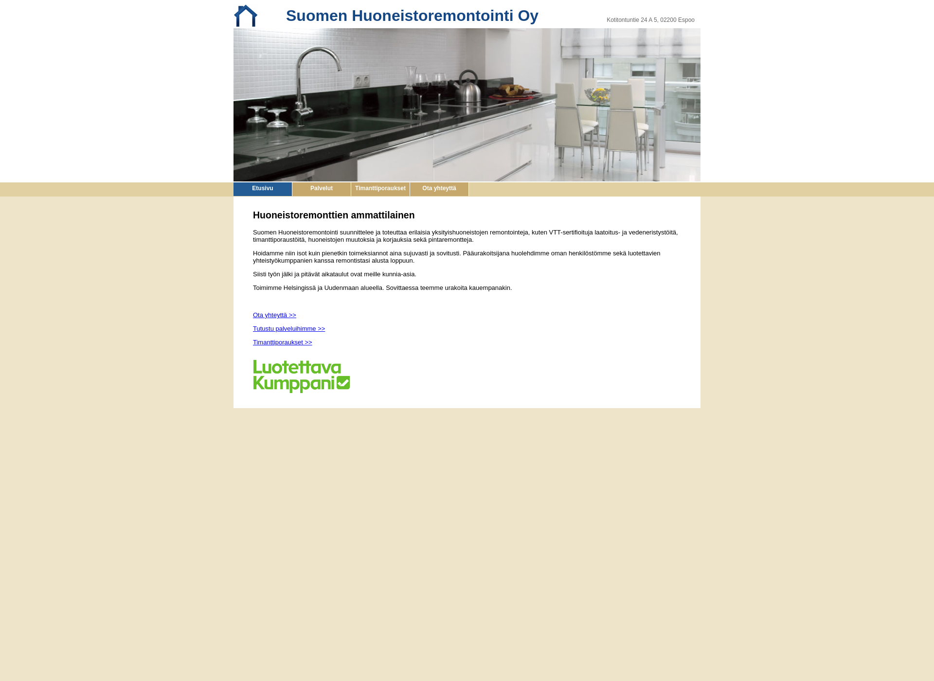 Screenshot for huoneistoremontoinnit.fi