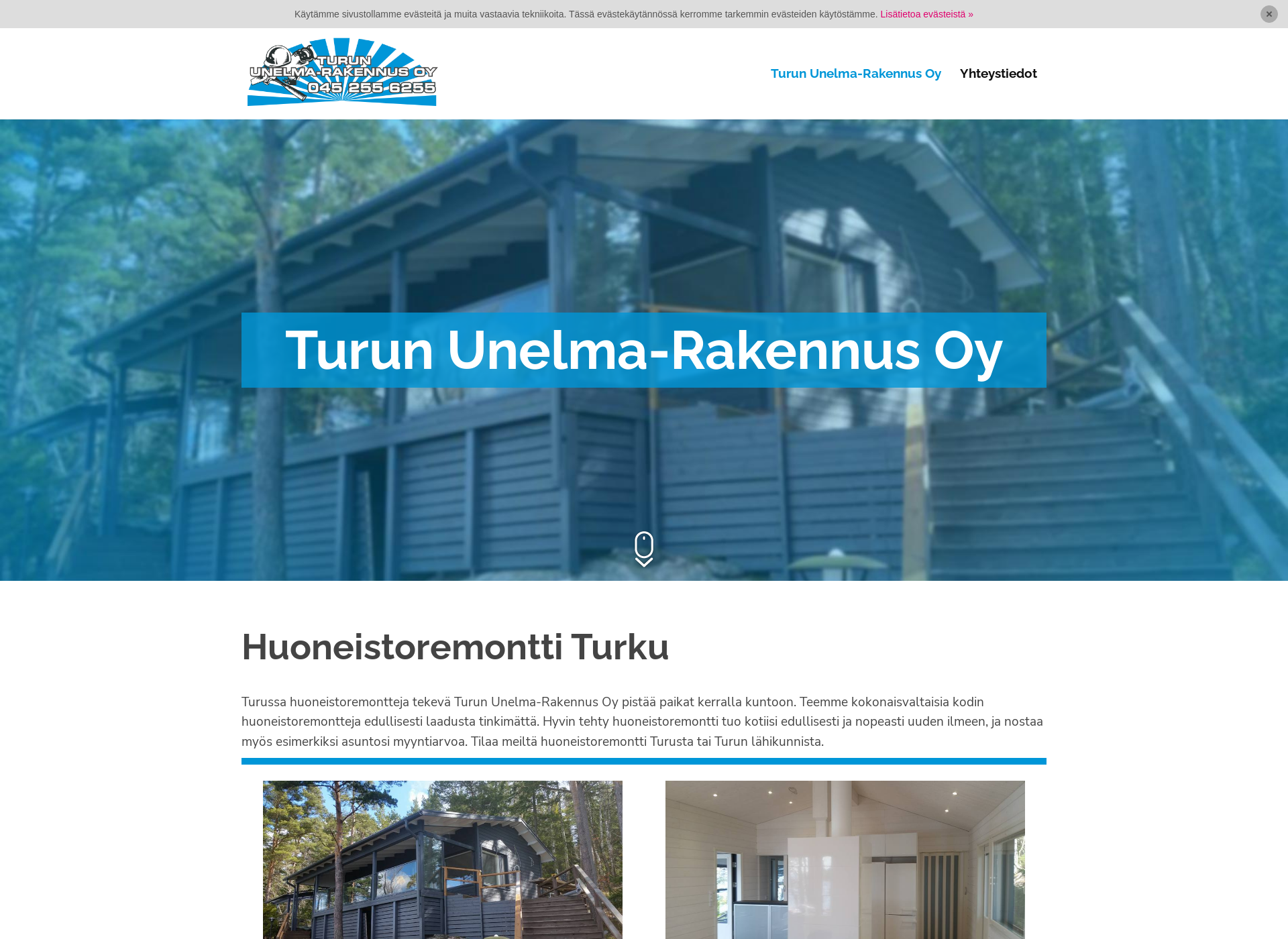 Skärmdump för huoneistoremonttejaturku.fi