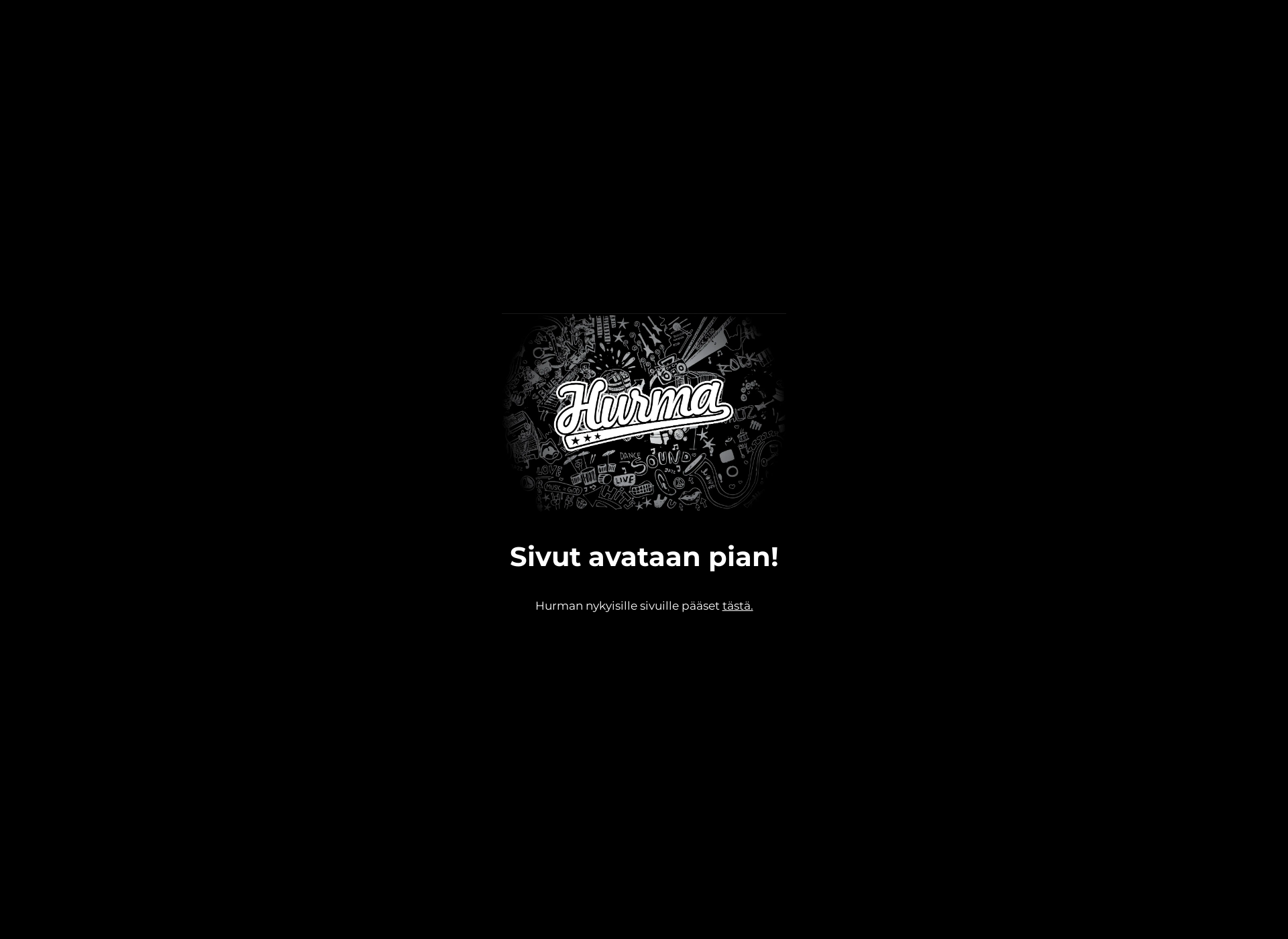 Skärmdump för hurmaorkesteri.fi