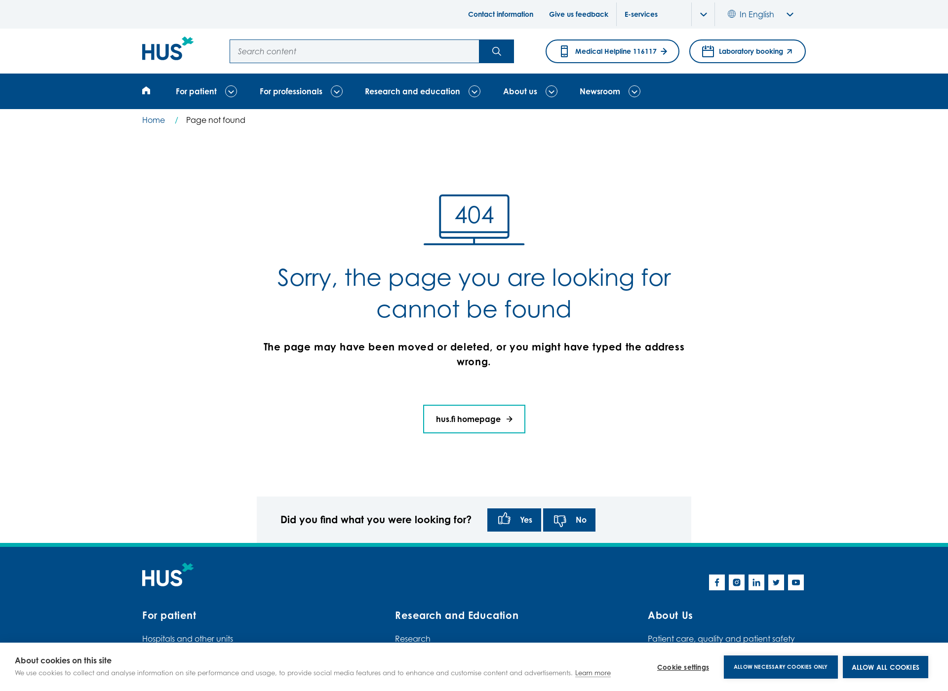 Screenshot for hus-imaging.fi