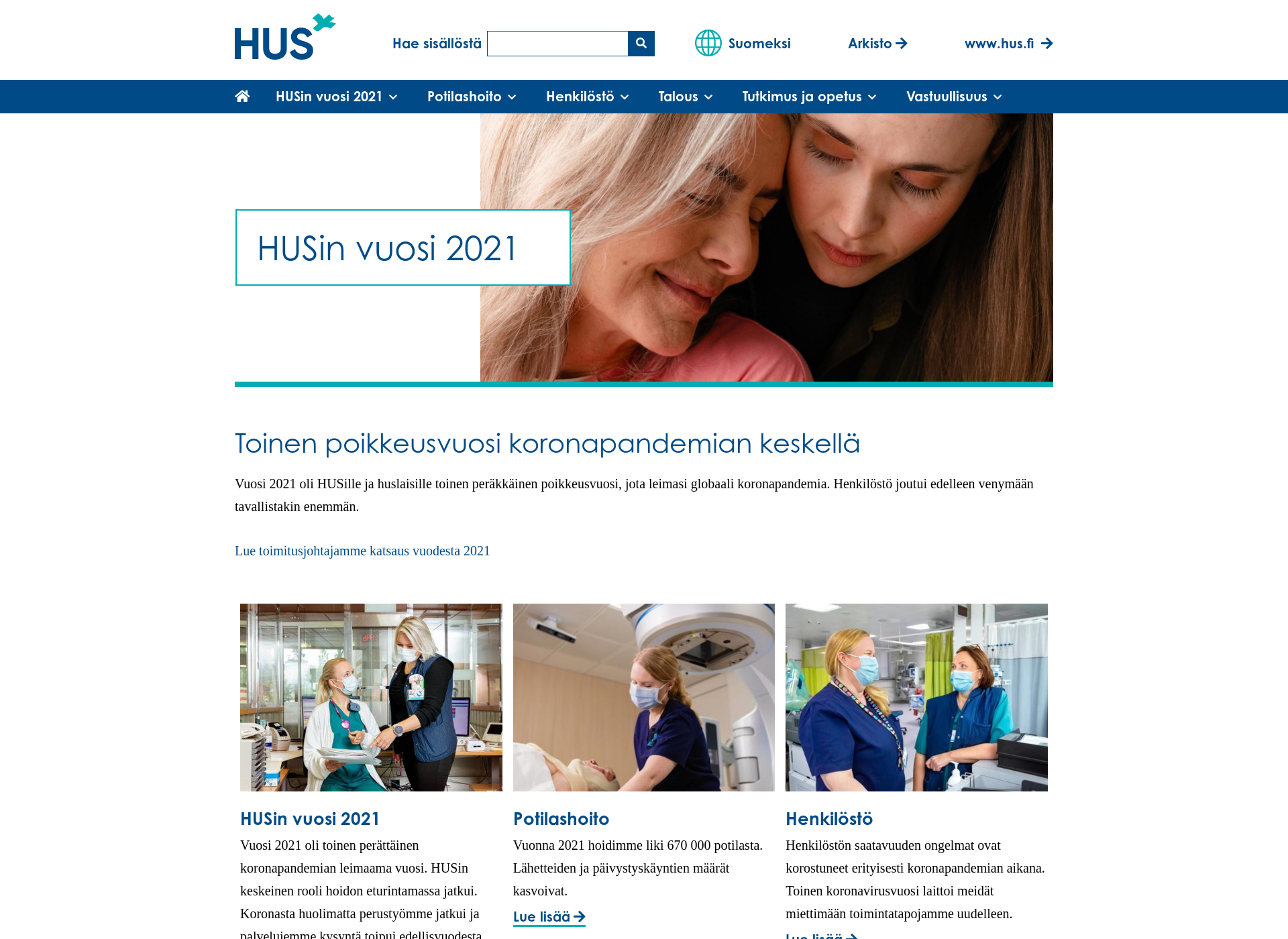 Skärmdump för husinvuosi.fi