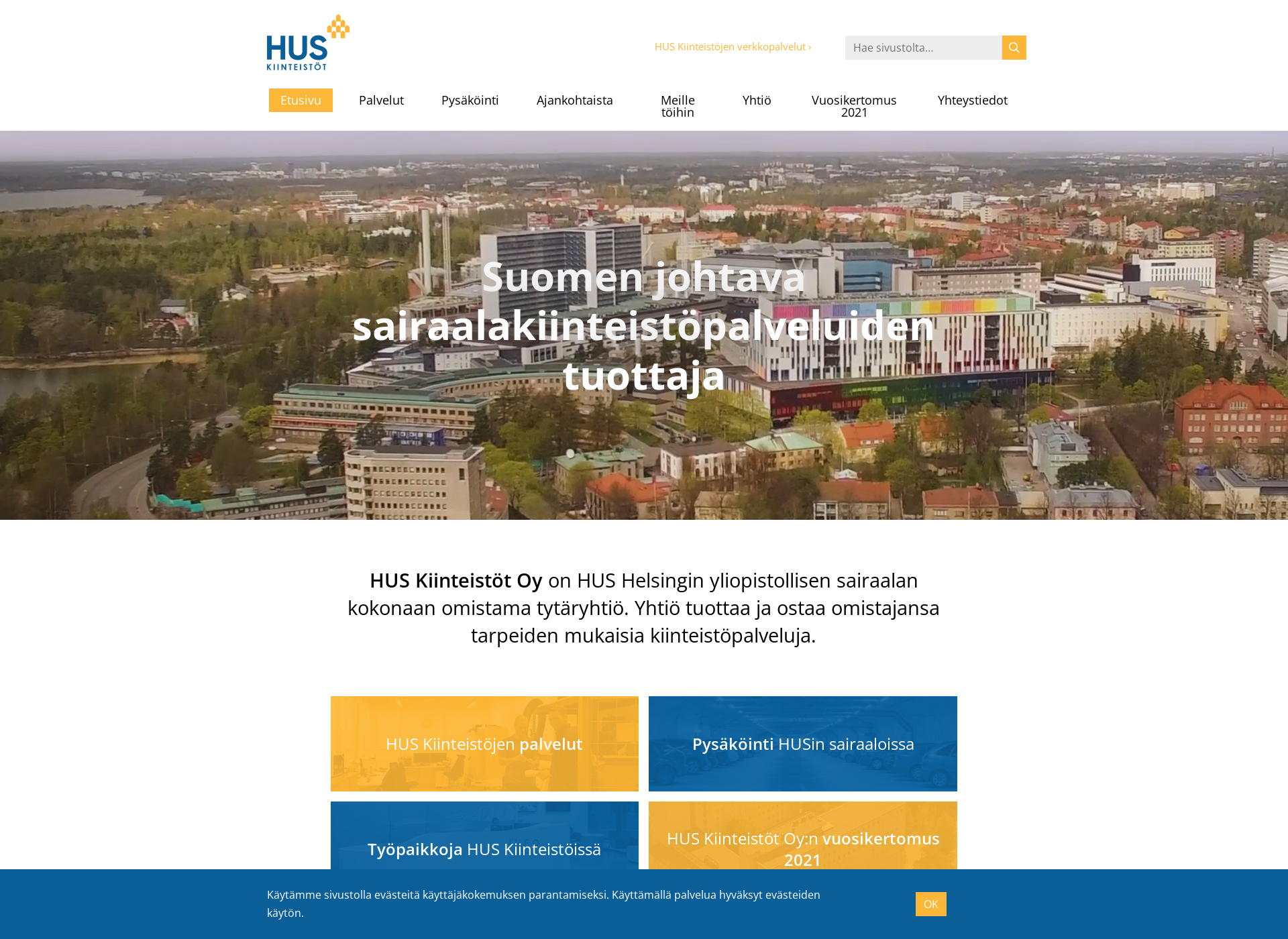Screenshot for huskiinteistot.fi