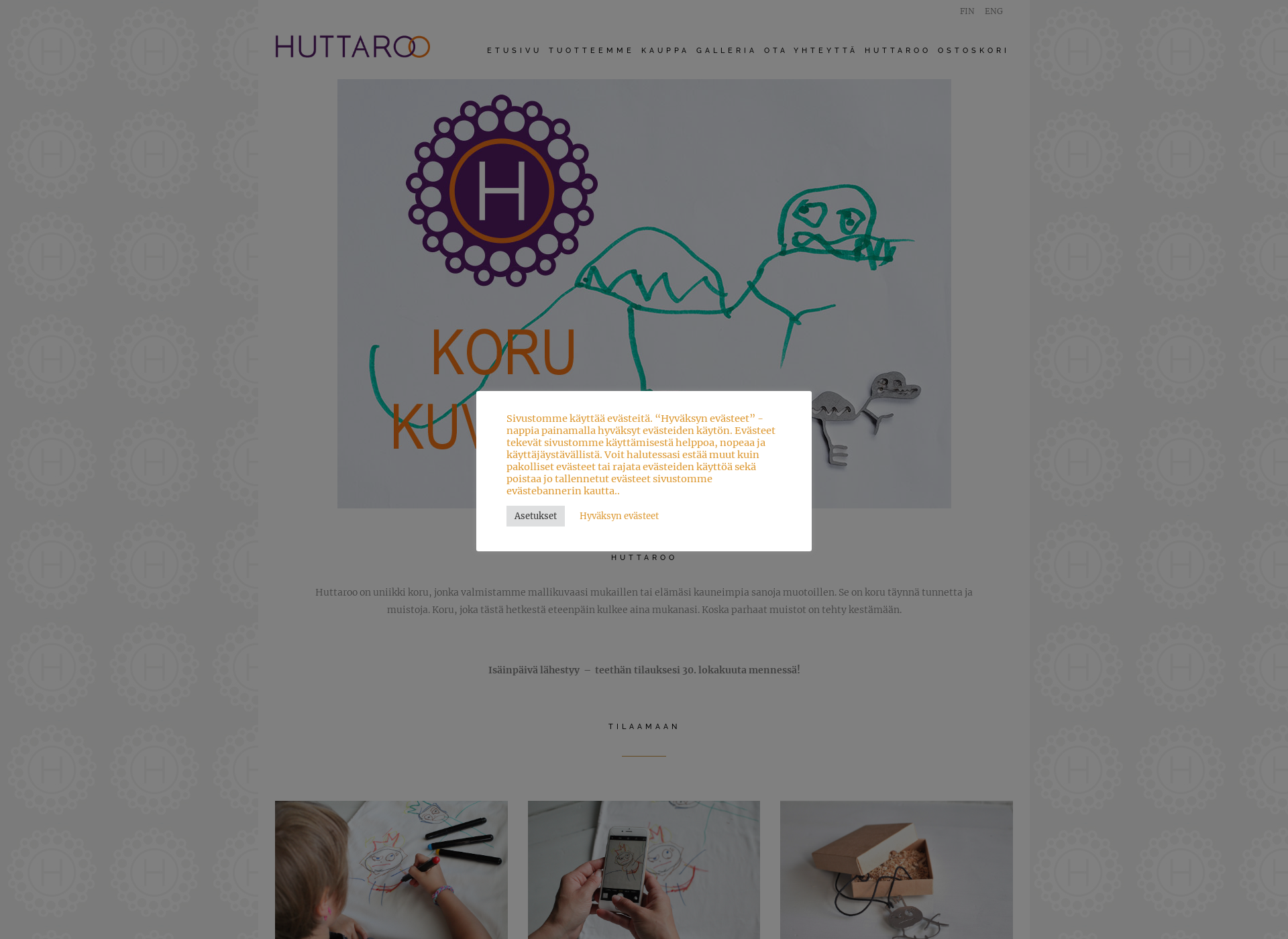 Screenshot for huttaroo.fi
