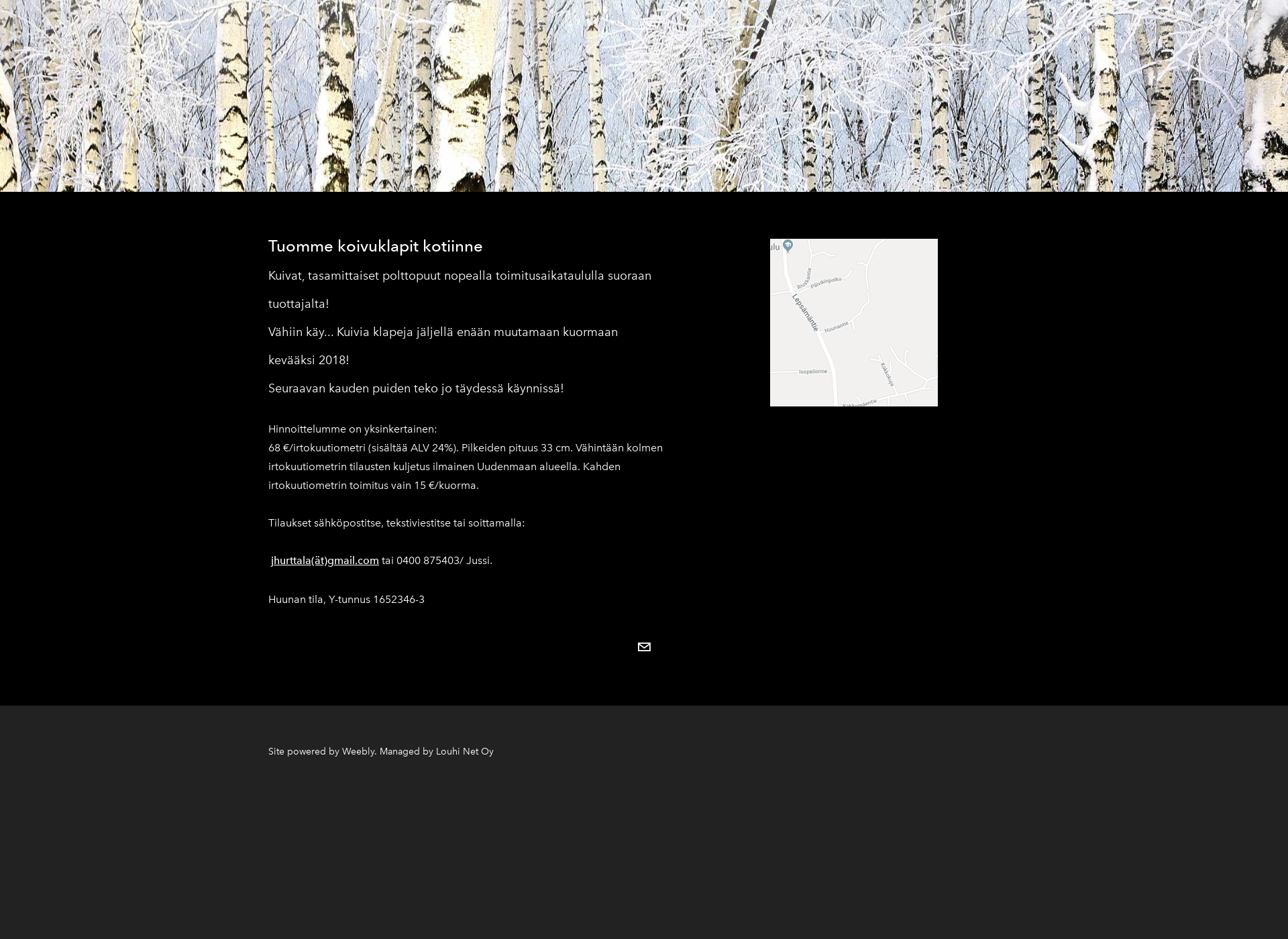 Screenshot for huunanpuu.fi