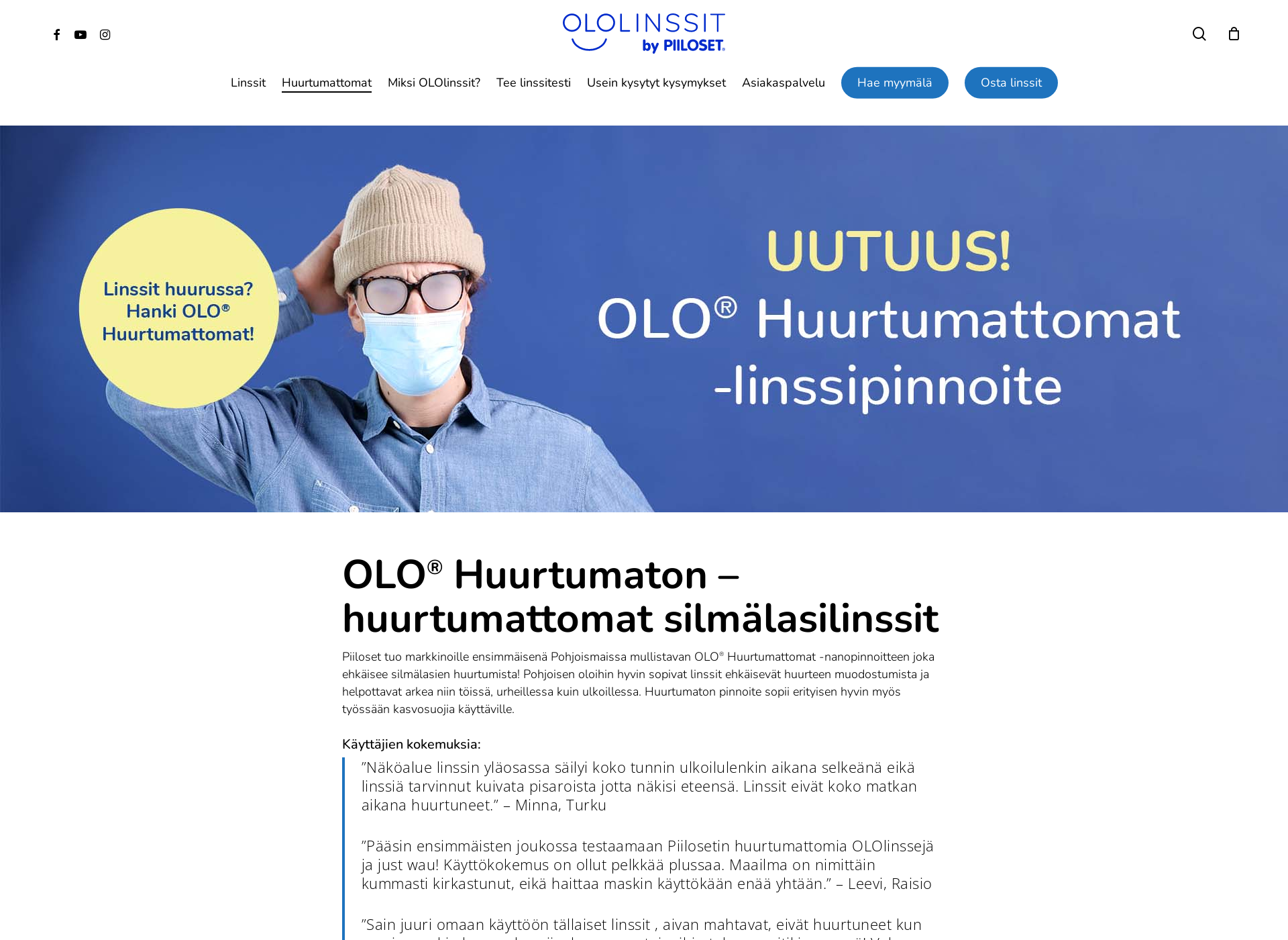 Screenshot for huurtumattomat.fi