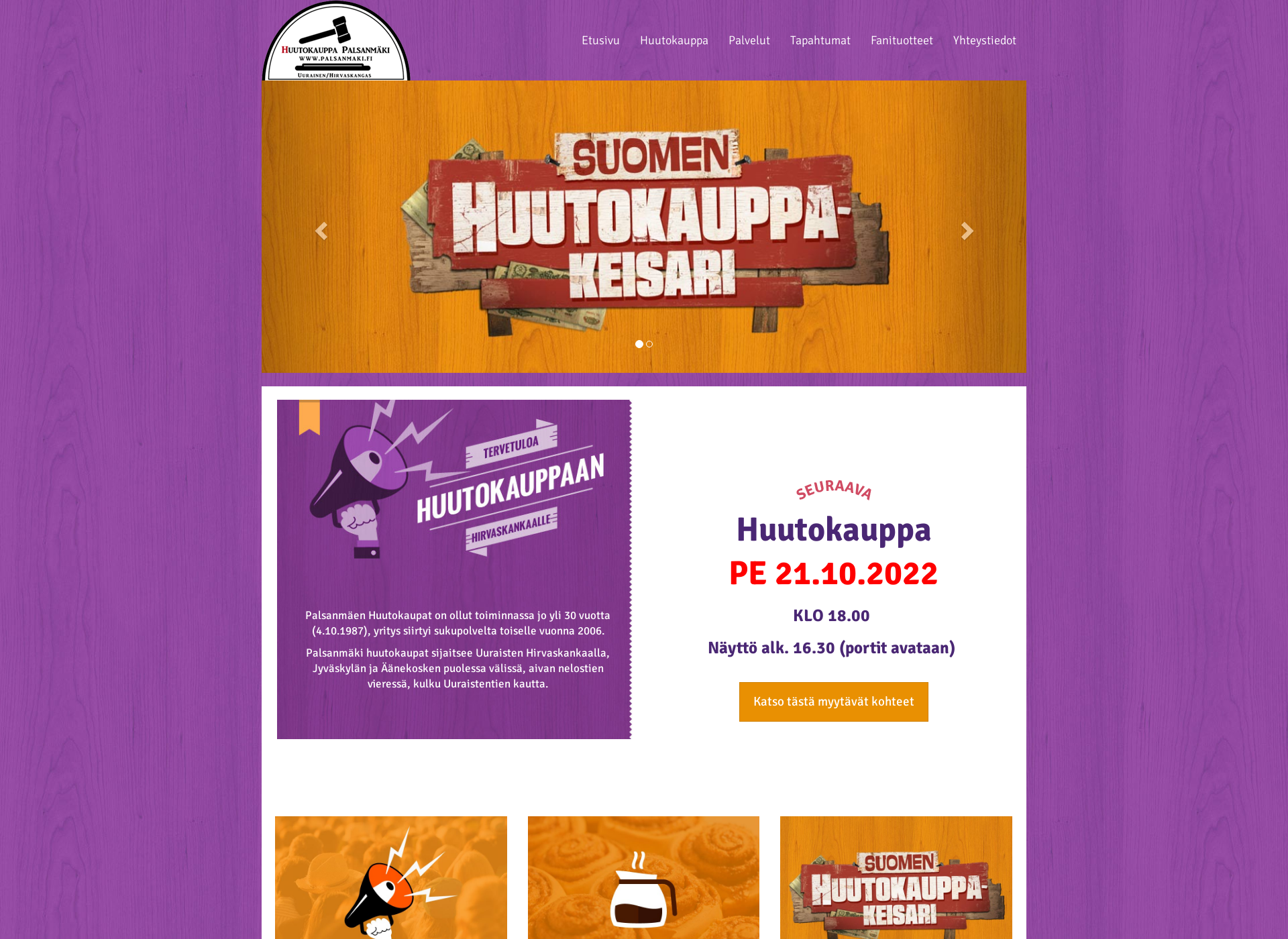 Screenshot for huutokauppakeisari.fi
