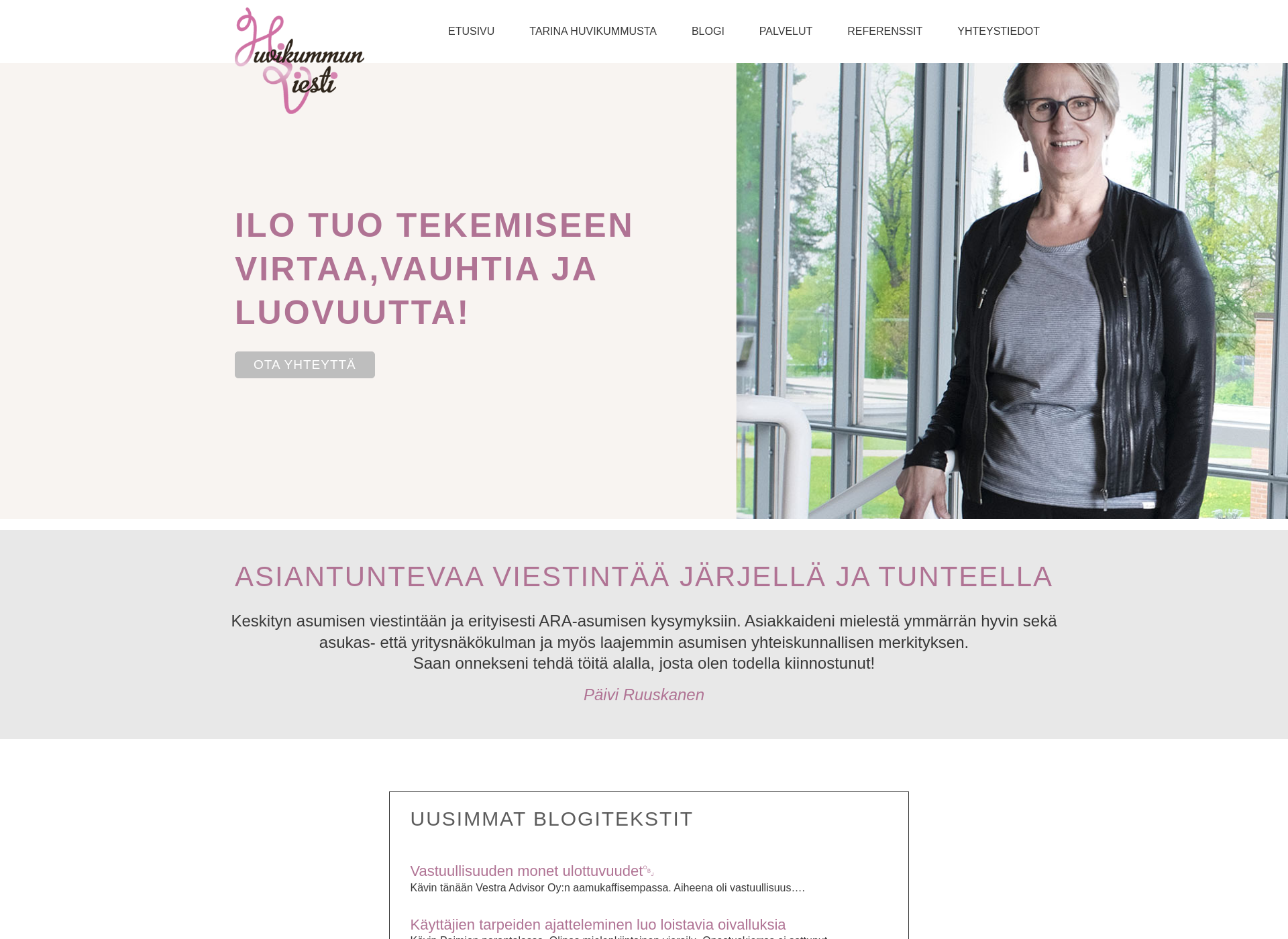 Screenshot for huvikummunviesti.fi