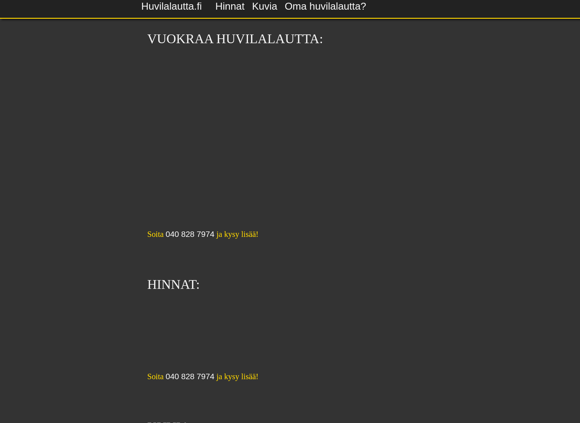Skärmdump för huvilalautta.fi