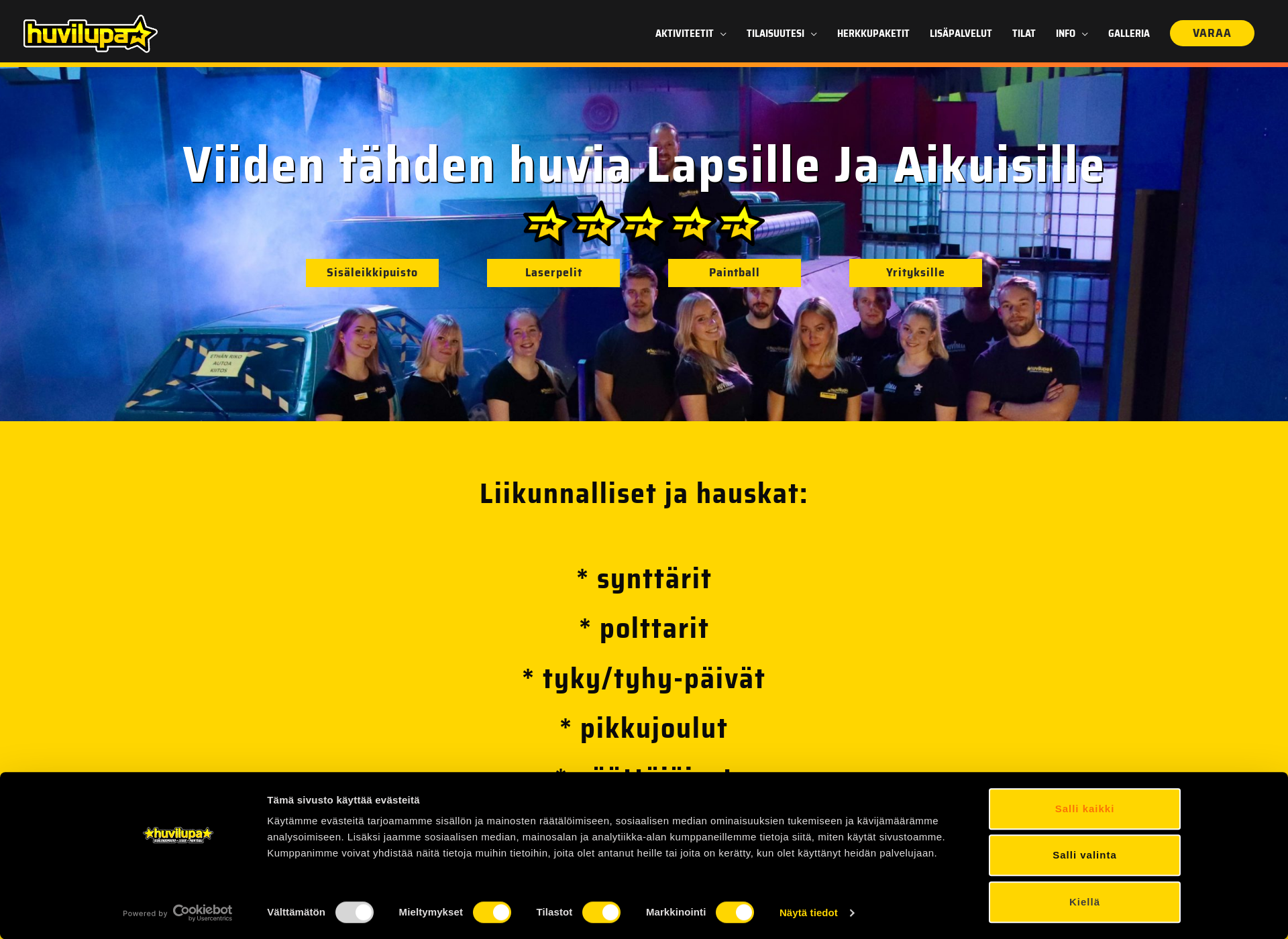 Screenshot for huvilupa.fi