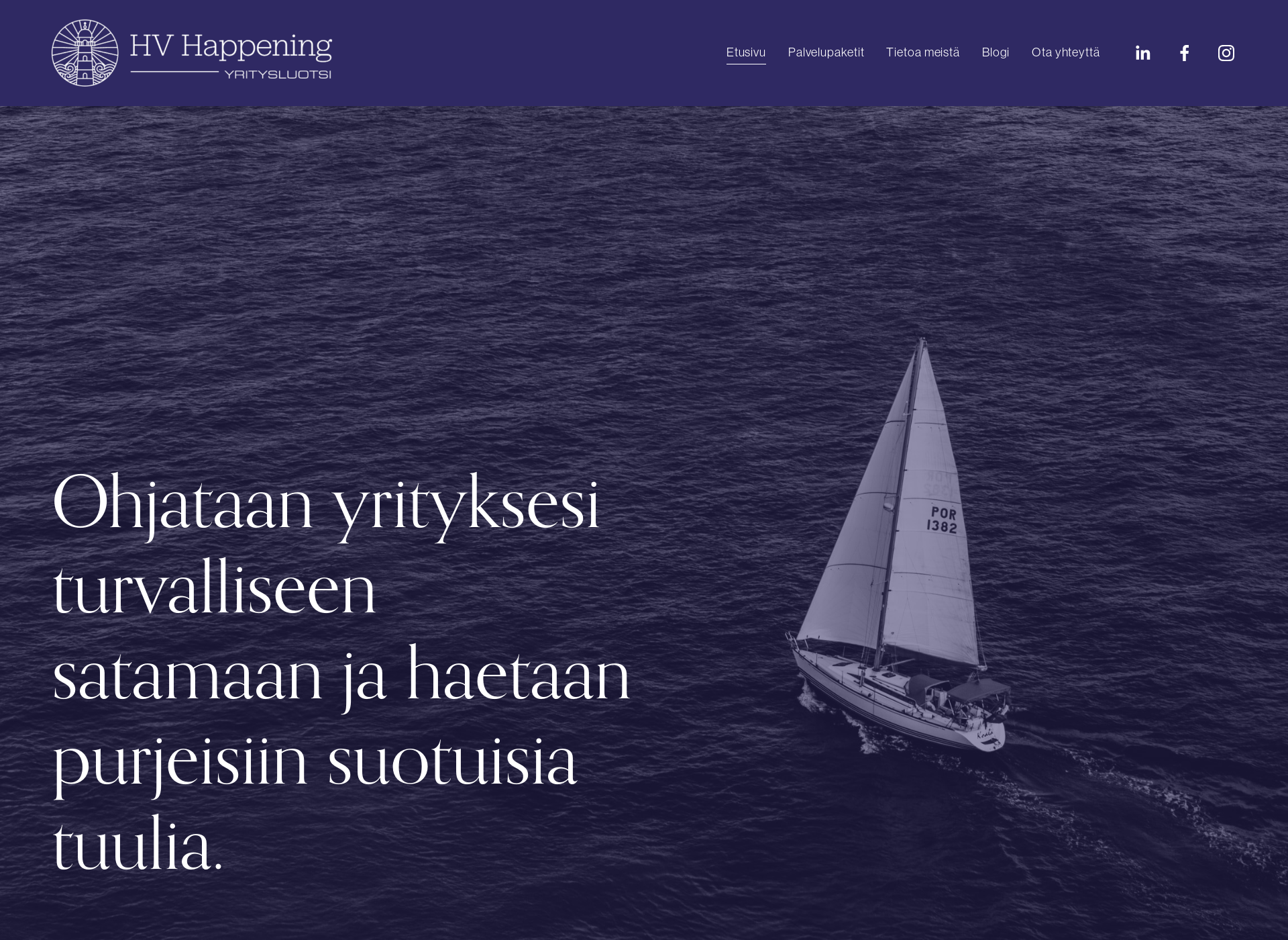 Screenshot for hvhappening.fi